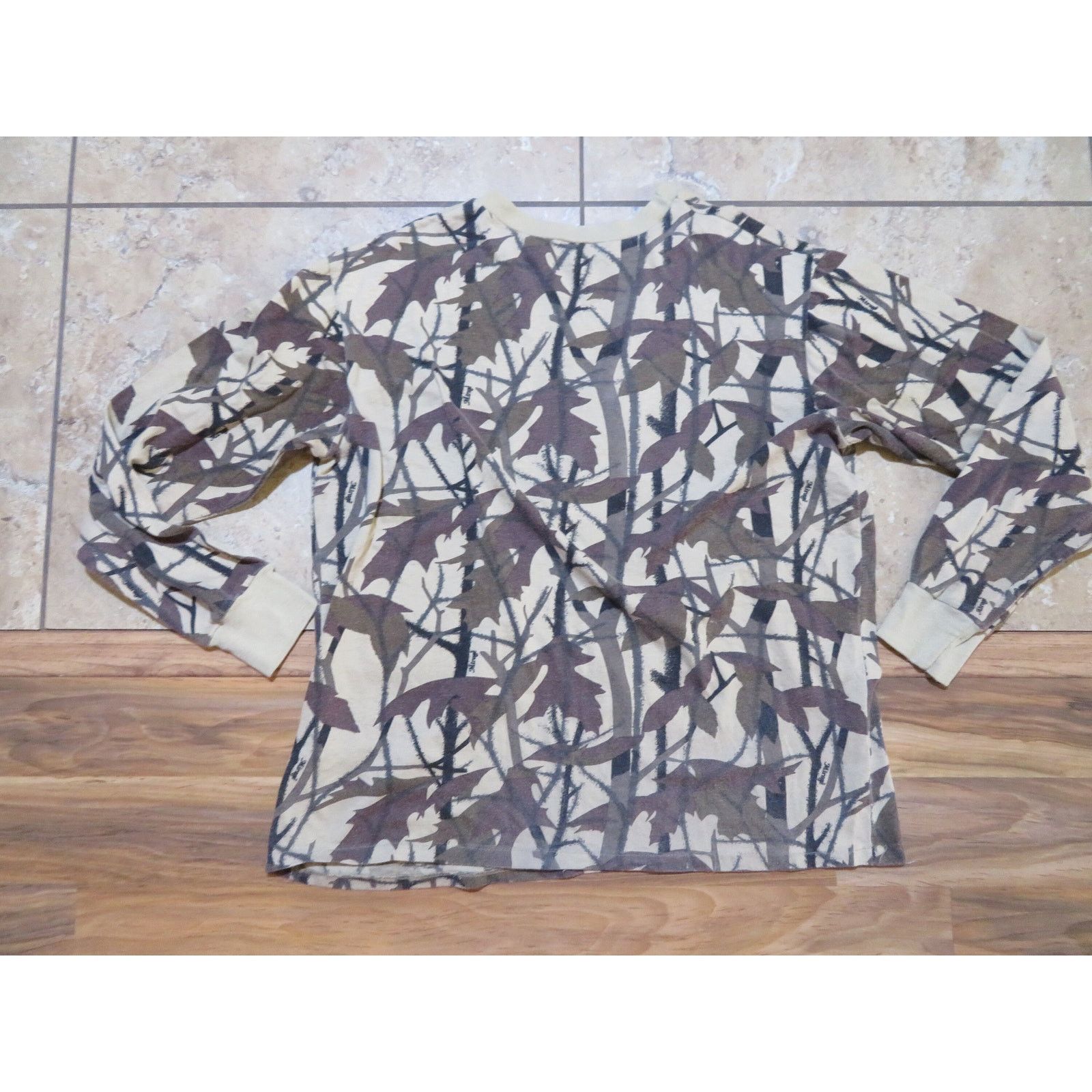 Other 90s Mirage Camo Long Sleeve Pocket T-Shirt Beige Brown Sz XL Size US XL / EU 56 / 4 - 2 Thumbnail