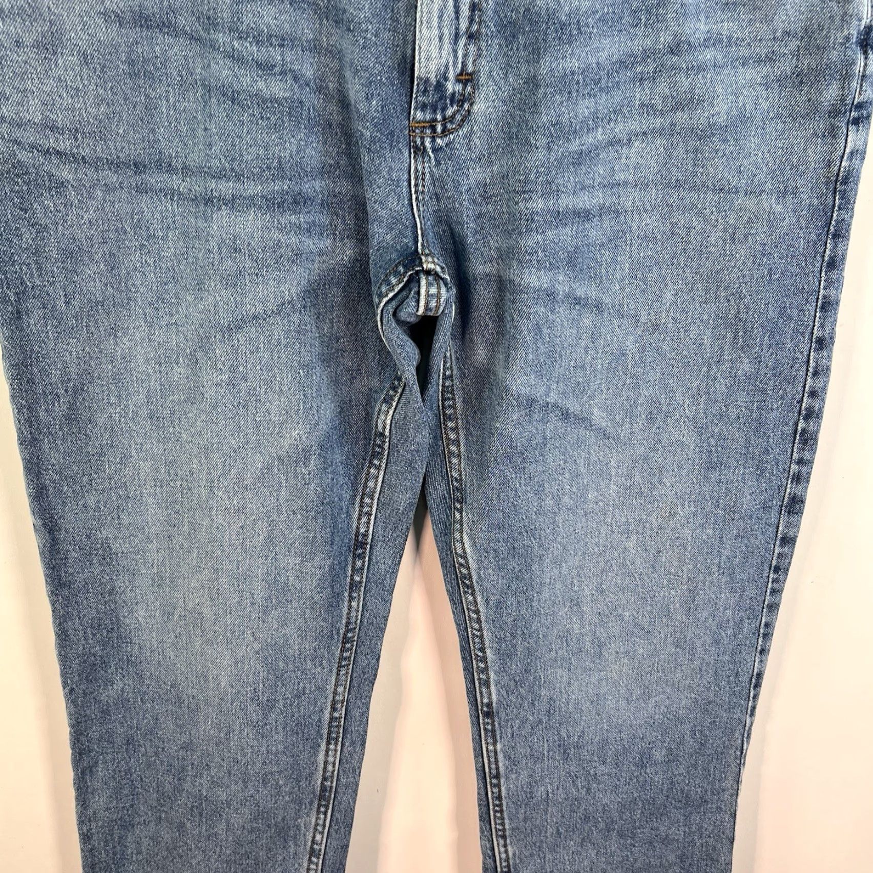 Lee Lee Jeans Relaxed It Straight Denim Jean Mens Size 34 X29 Blue Regular Medium Wash 90s Logo USA Vintage: No Mens Size US 34 / EU 50 - 3 Thumbnail