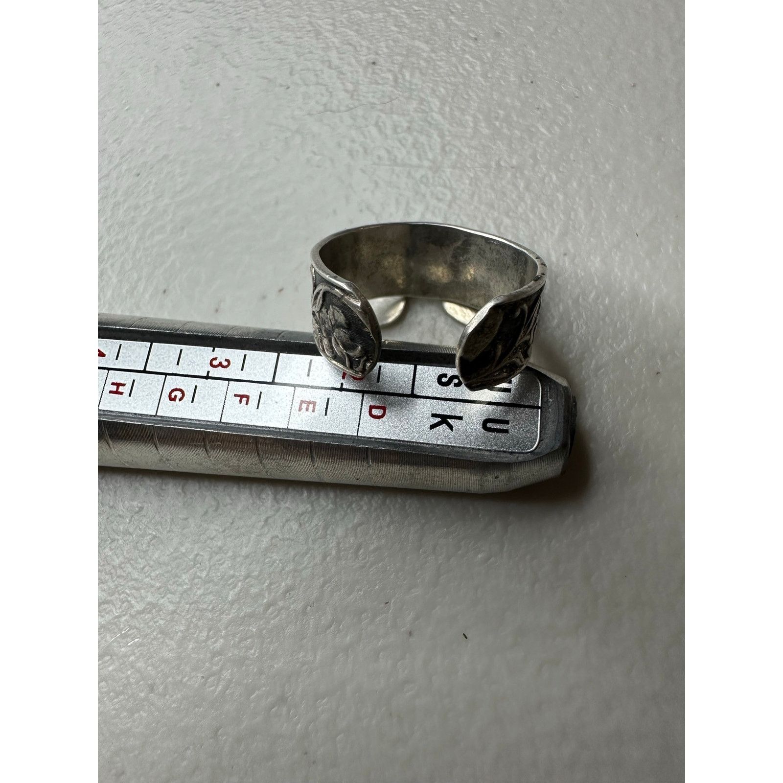 & Other Stories Sterling Silver Forget Me Not Band Ring Heart Charms Size 7 Size ONE SIZE - 3 Thumbnail