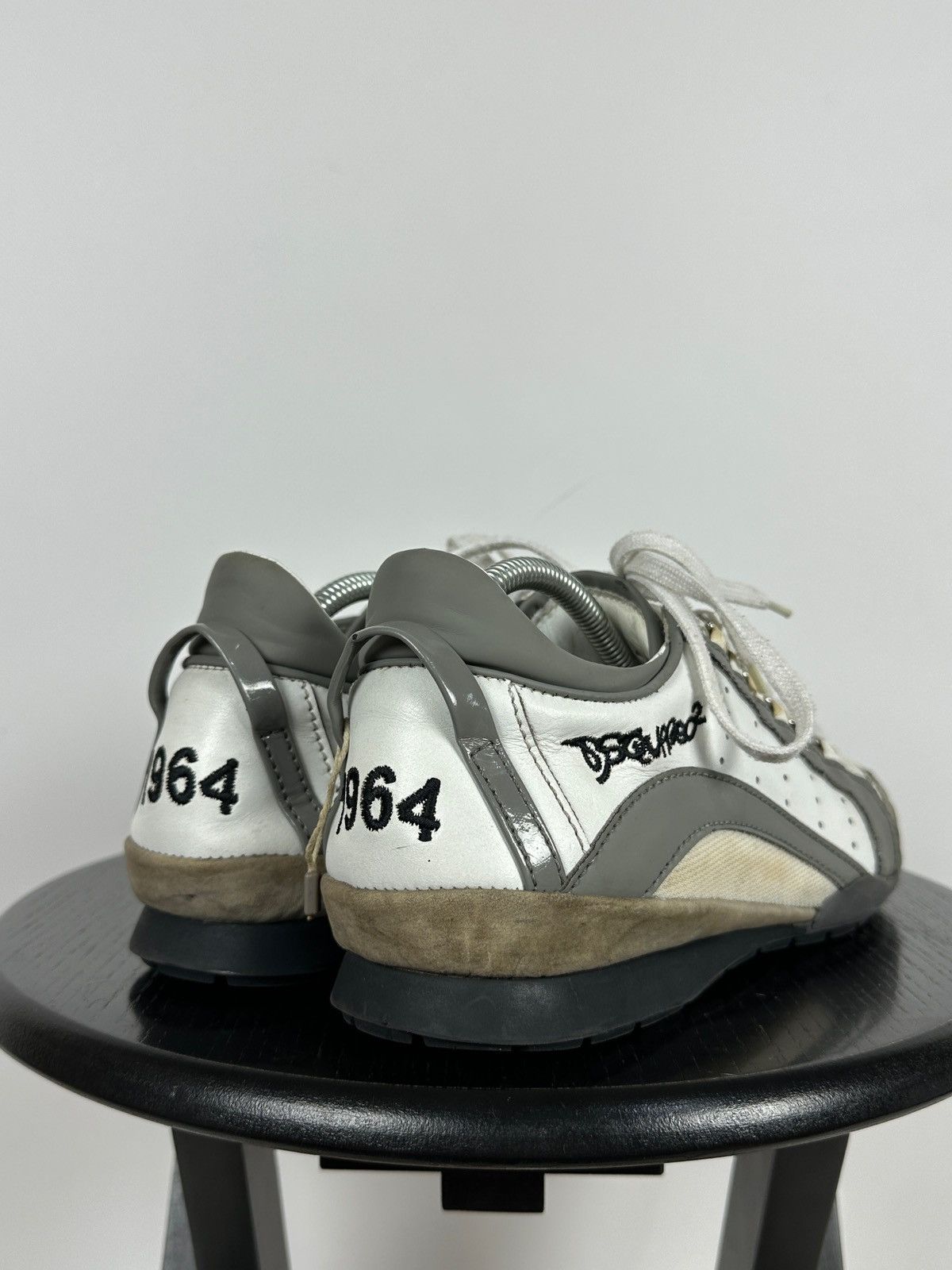 Dsquared2 Dsquared2 Get In The Fast Line Leather Low Sneakers Size US 9 / EU 42 - 3 Thumbnail