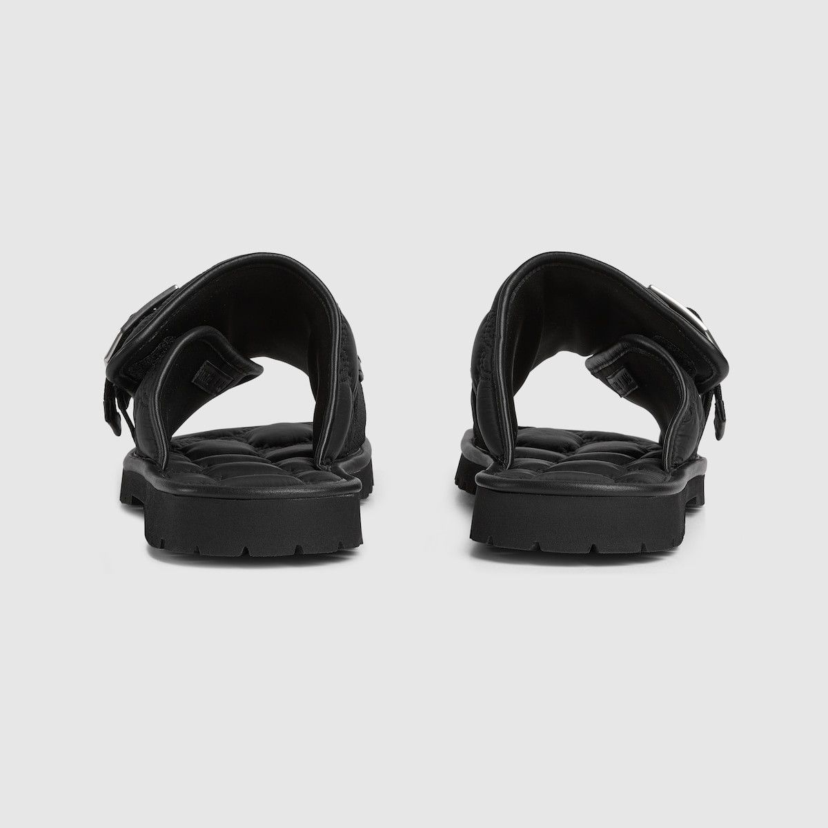 Gucci o1s1wg110325 Men's GG Slide Sandals in Black Size US 11.5 / EU 44-45 - 4 Thumbnail