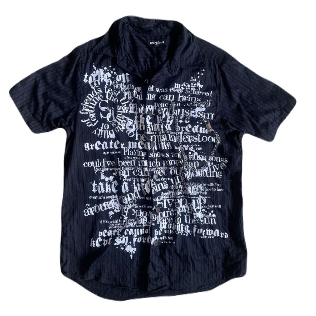 If Six Was Nine 2000s Japanese archive Vkei Poem Chain Gimmick Shirts Size US S / EU 44-46 / 1 - 2 Thumbnail