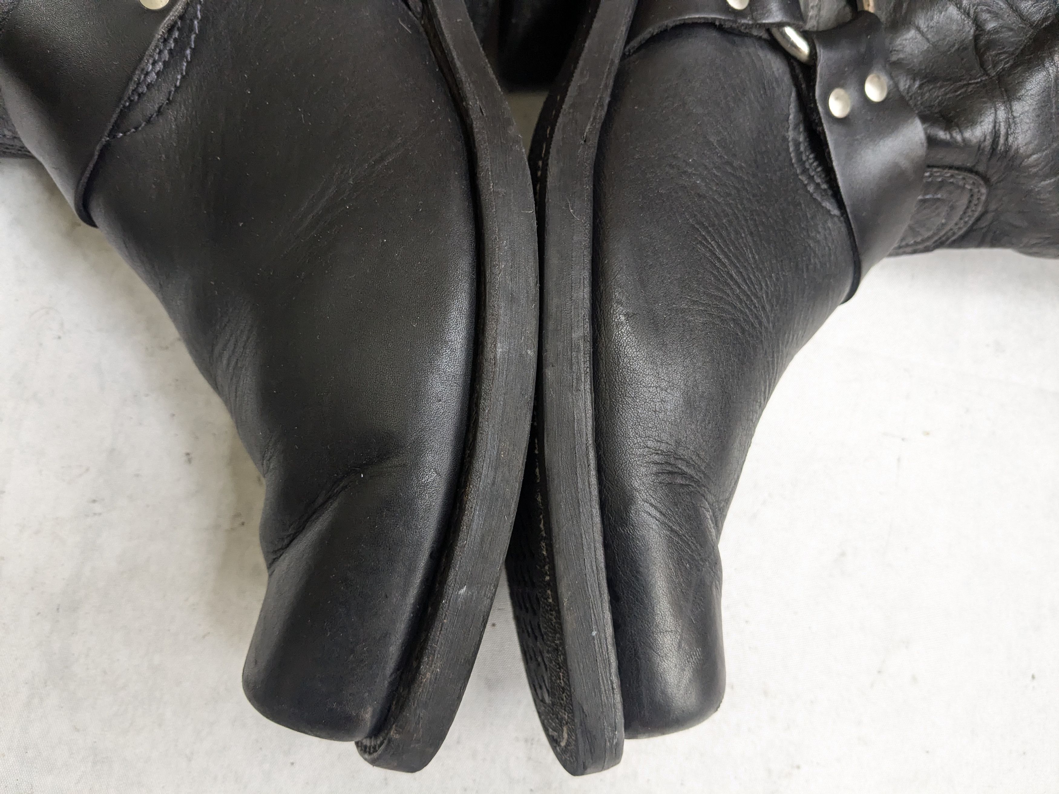 Frye Frye Harness Boots Black Leather 13 M Strap USA Size US 13 / EU 46 - 11 Thumbnail
