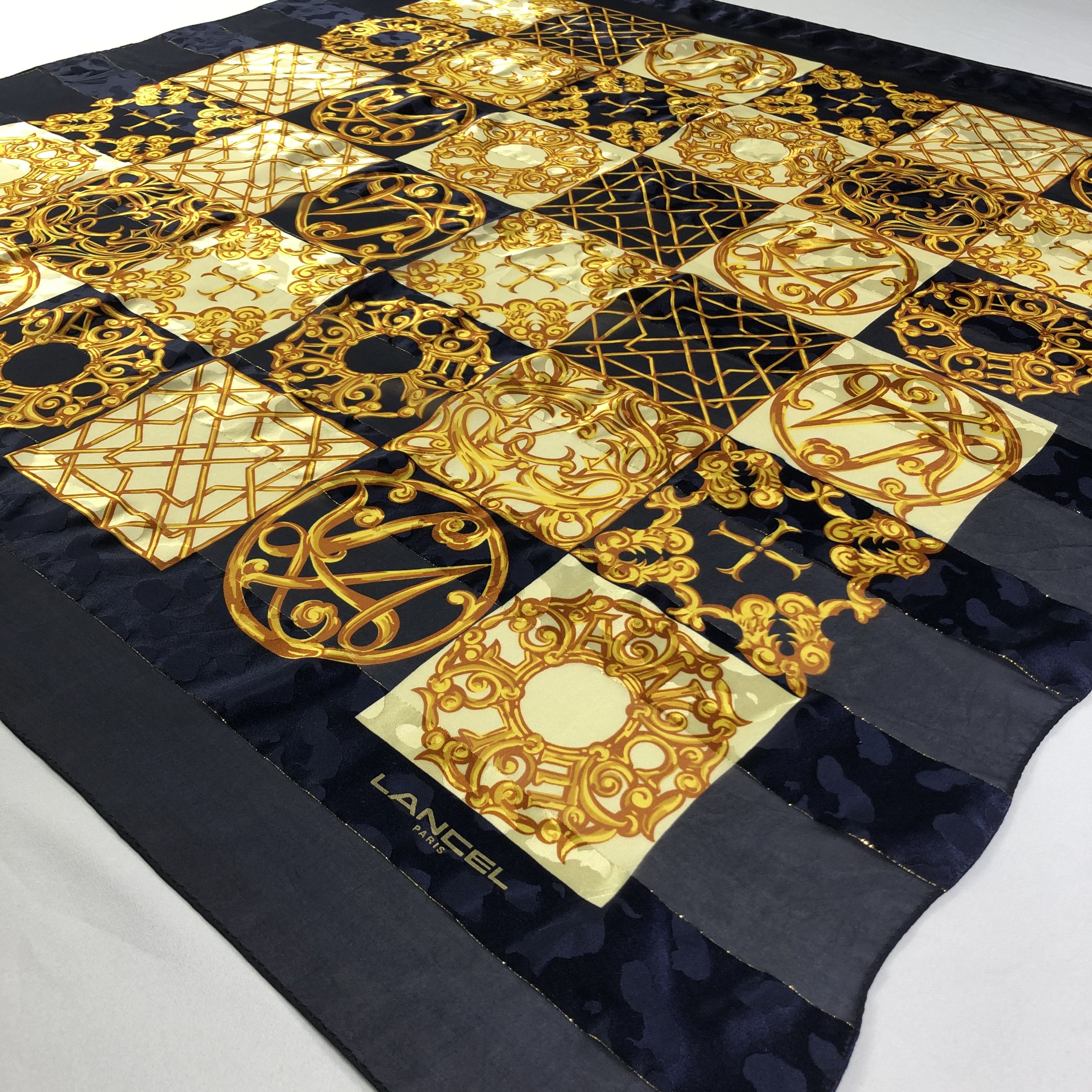 Lancel × Vintage Vintage Lancel Silk Scarf Size ONE SIZE - 3 Thumbnail