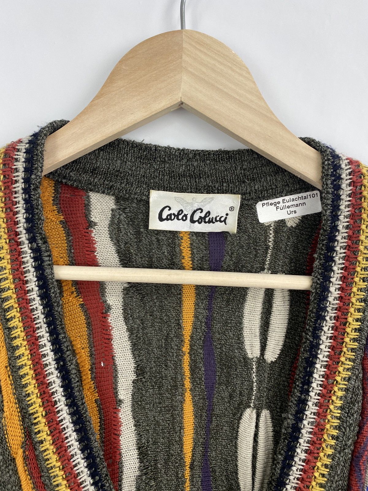 Carlo Colucci 🇺🇸 Vintage 90s Carlo Colucci Cardigan Coogi Style Sweater Size US XL / EU 56 / 4 - 7 Thumbnail