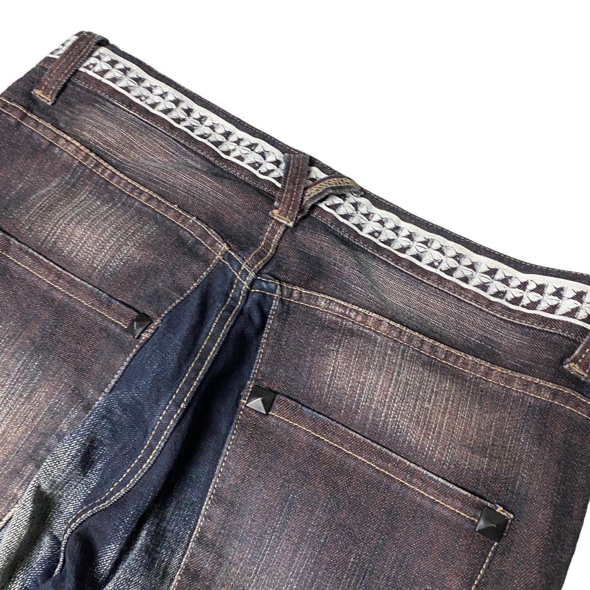 If Six Was Nine × Le Grande Bleu (L.G.B.) × PPFM RARE PPFM Star Flared Mudwash Jeans Size US 32 / EU 48 - 11 Thumbnail