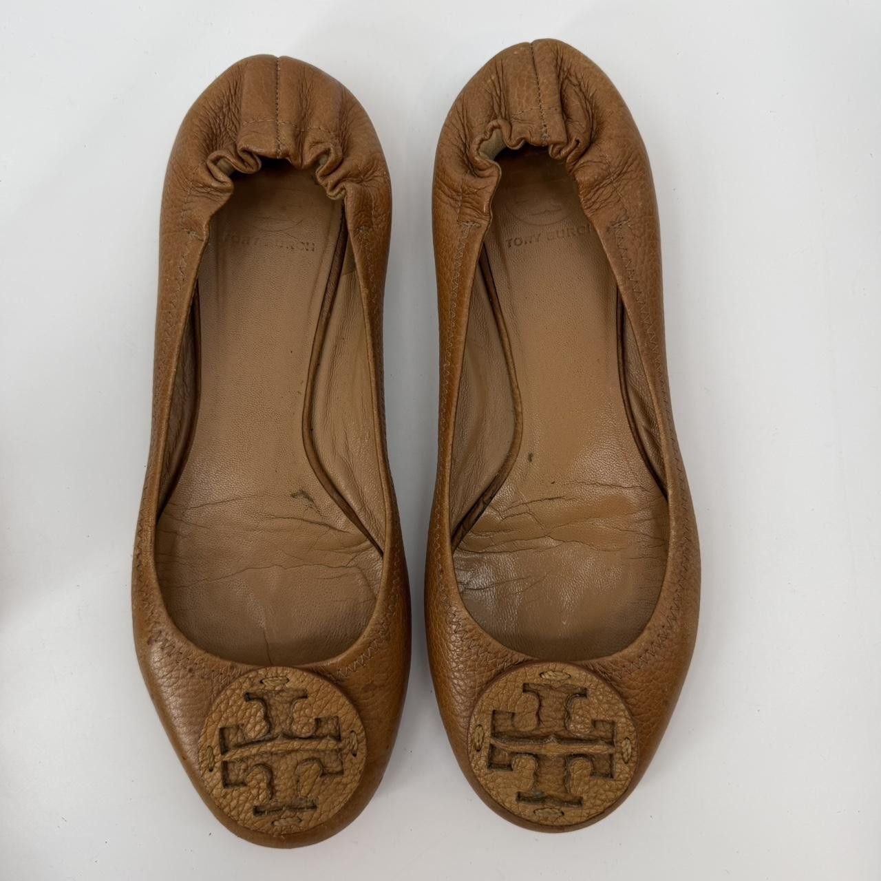 Tory Burch Tory Burch Women's Casual Shoes Reva Flat Tan Size 10 Size US 10 / IT 40 - 1 Thumbnail
