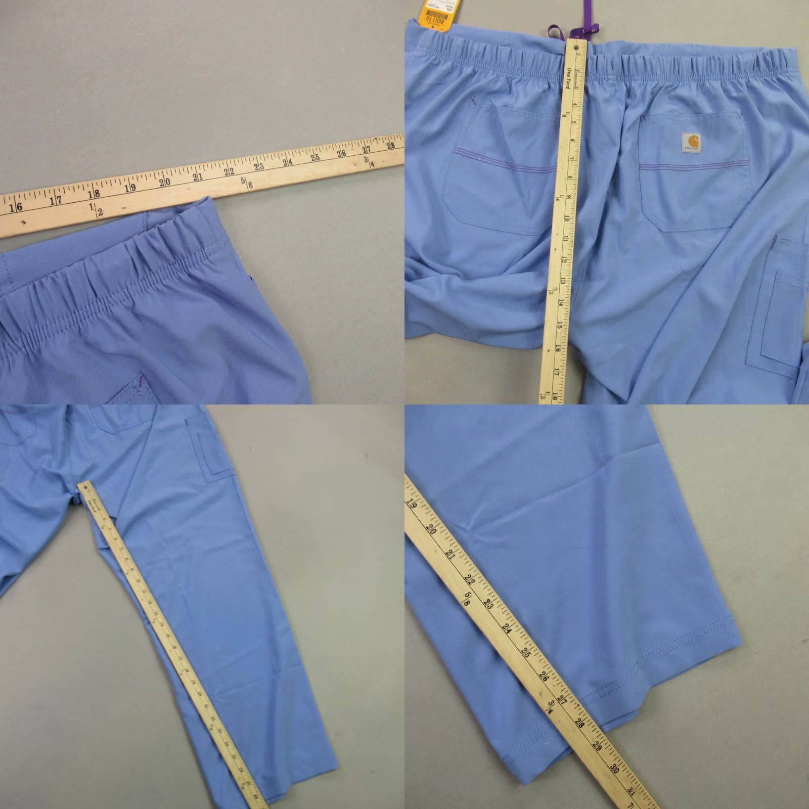 Carhartt Carhartt Pants Womens 3XL Blue Women Lightweight Straight Leg Drawstring Flex Force Size 40" / US 18 - 8 Thumbnail