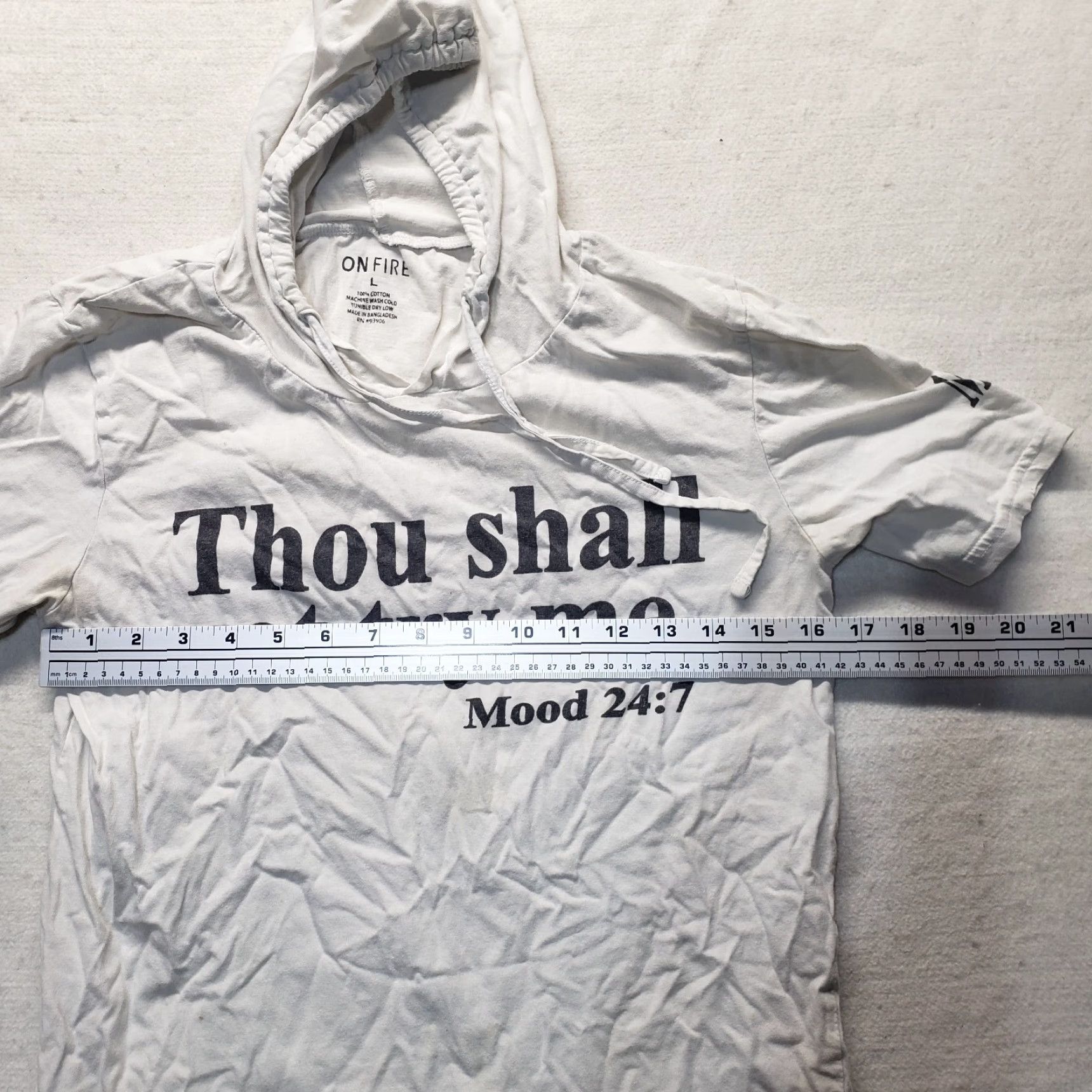 Vintage Shirt Women Large White Short Sleeve Tee Thou Shall Not Try Me Shirt Hoodie Large Adult Women's Size L Large Size L / US 10 / IT 46 - 4 Thumbnail