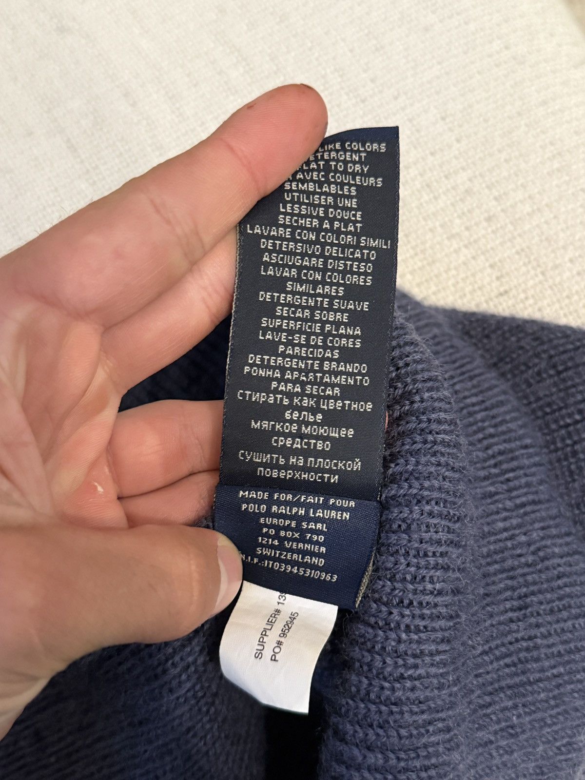 Ralph Lauren Vintage wool beanie Polo Raloh Lauren us logo usa RARE Size ONE SIZE - 5 Thumbnail