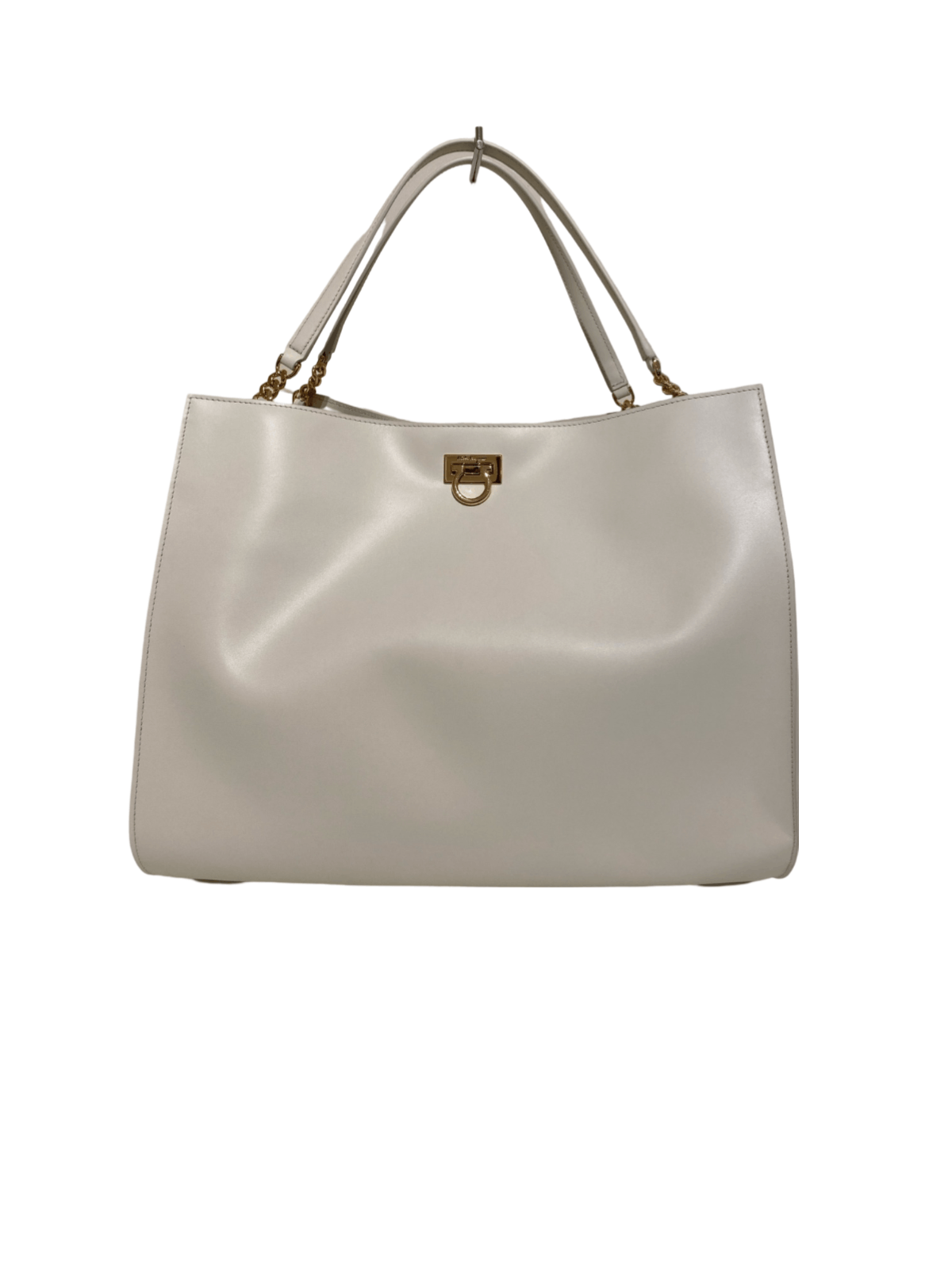 Salvatore Ferragamo o1s1rm1224 Size: OS / Trifolio Large Bag in White Size ONE SIZE - 1 Preview