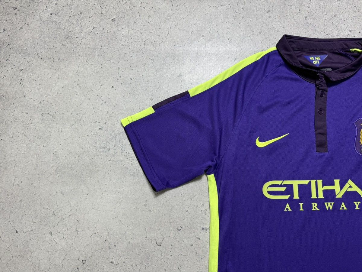 Nike Nike FC Manchester City 2014/2015 Soccer Jersey Vintage Size US L / EU 52-54 / 3 - 5 Thumbnail