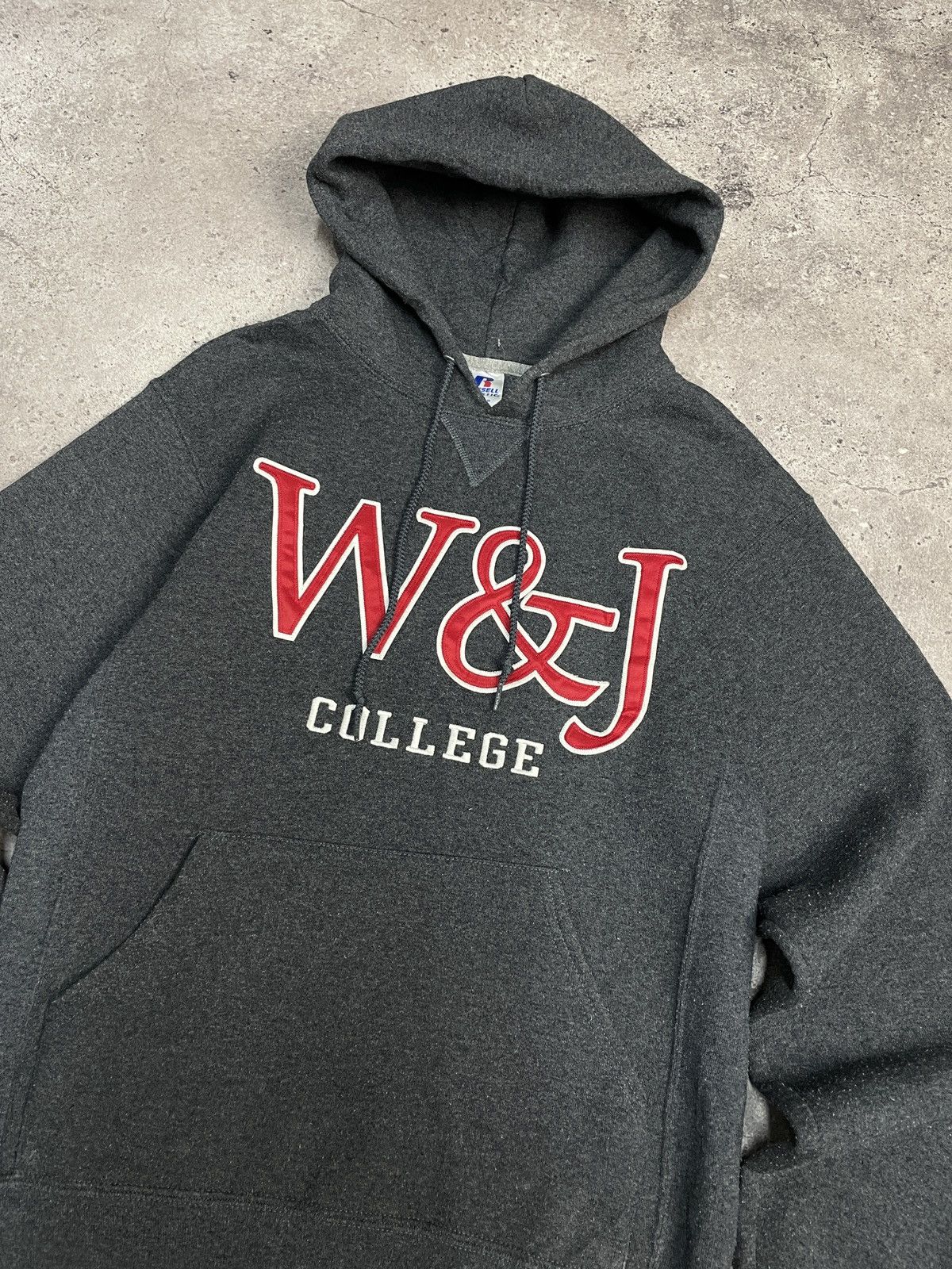 Russell Athletic Vintage 00s W&J College Russel Atlantic Boxy Fit Hoodie Size US M / EU 48-50 / 2 - 4 Thumbnail