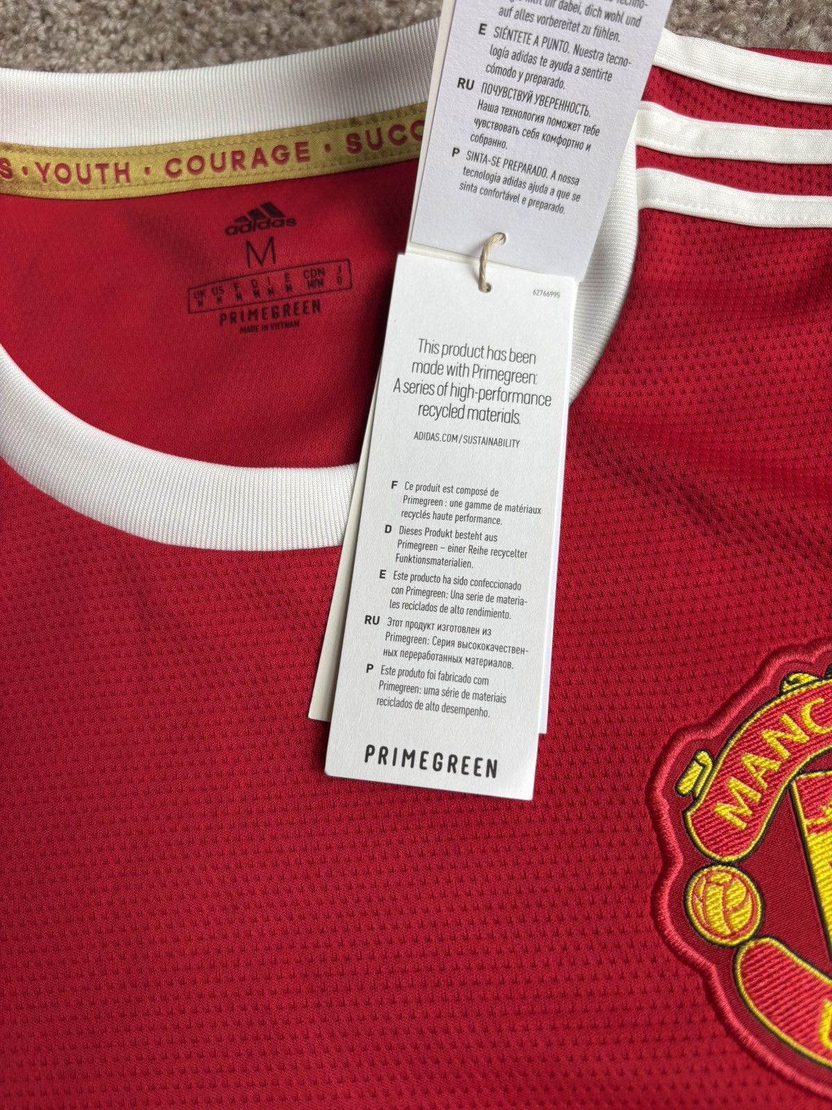 Adidas Adidas Manchester United 21’–22 Home Jersey Replica (H31447) Size US M / EU 48-50 / 2 - 6 Thumbnail