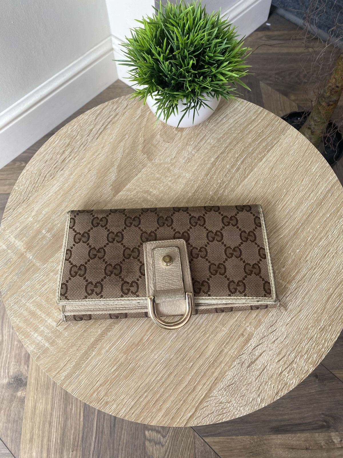 Gucci Vintage Gucci Logo Monogram Wallet Size ONE SIZE - 3 Thumbnail