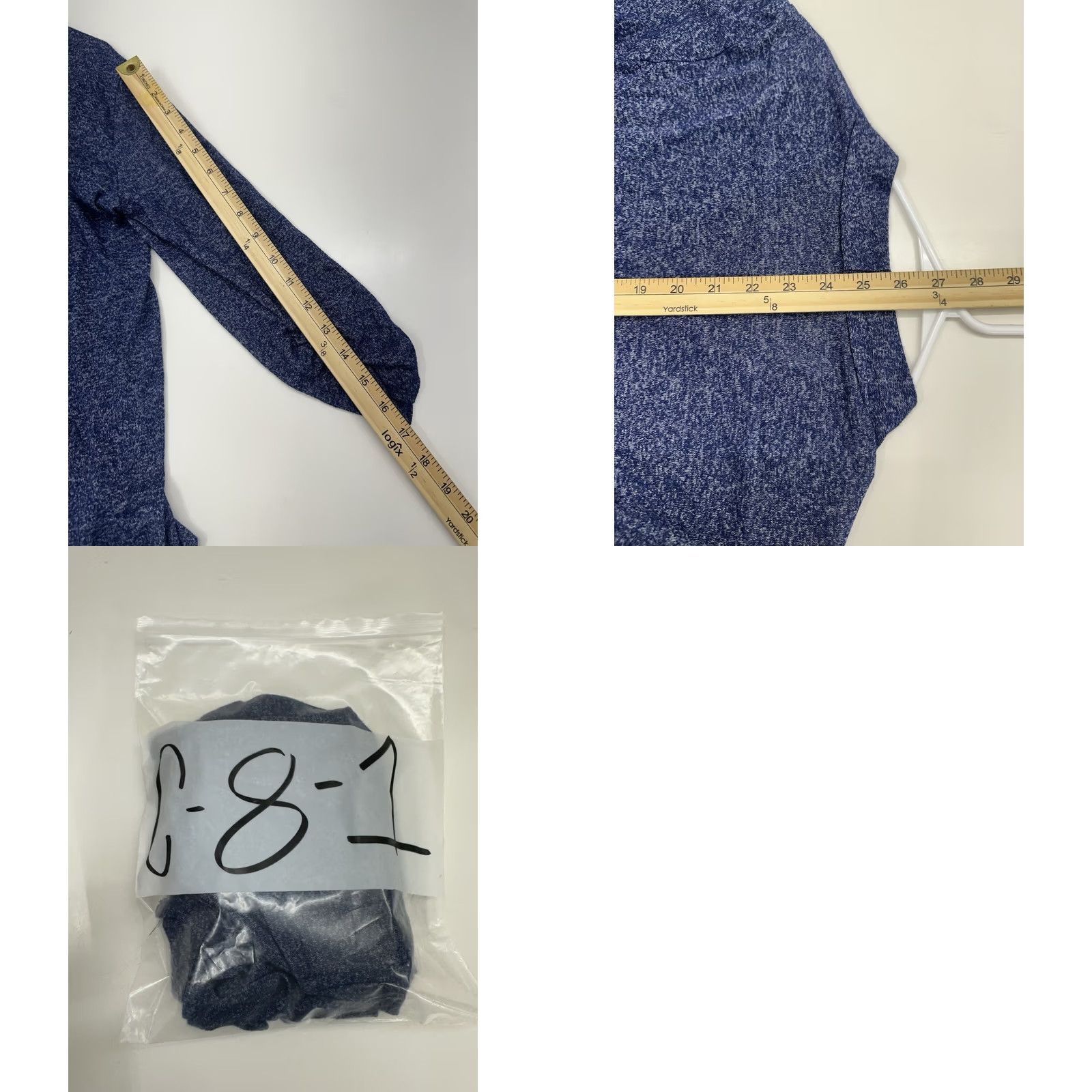 Vintage Late August Cardigan Womens Large Blue Long Sleeve Open Front Size L / US 10 / IT 46 - 8 Thumbnail