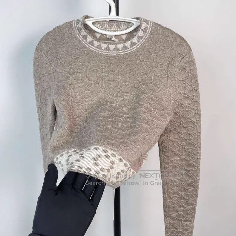 Hermes Hermes Grey Cashmere Sweater Size XS / US 0-2 / IT 36-38 - 3 Thumbnail