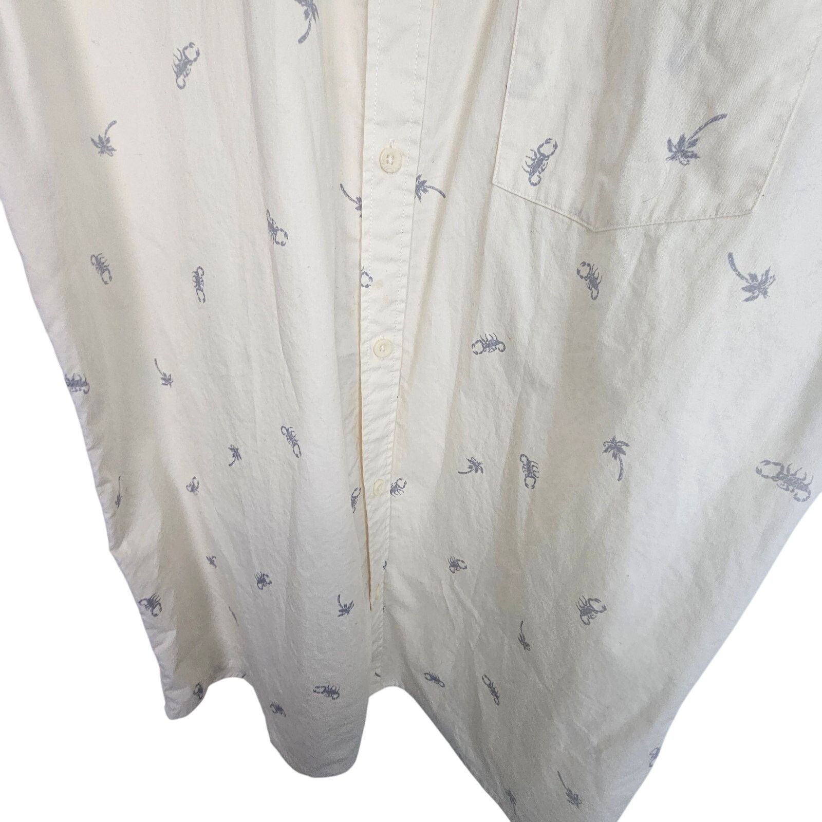 Quiksilver Quiksilver Mens Lobster Print Shirt Size XXL Skater Grunge Size US XXL / EU 58 / 5 - 3 Thumbnail