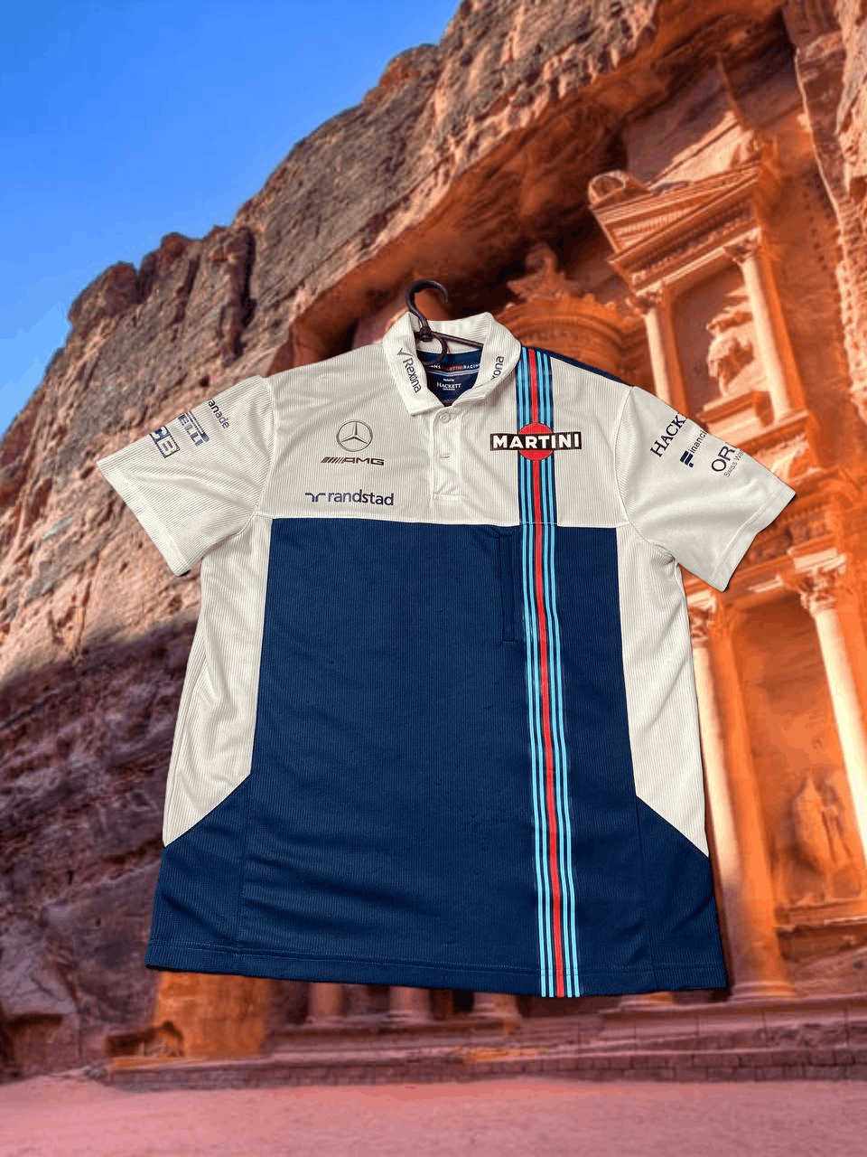 Hackett Vintage logo Hackett Mercedes-Benz T-Shirt Martini Y2K polo Size US L / EU 52-54 / 3 - 1 Thumbnail