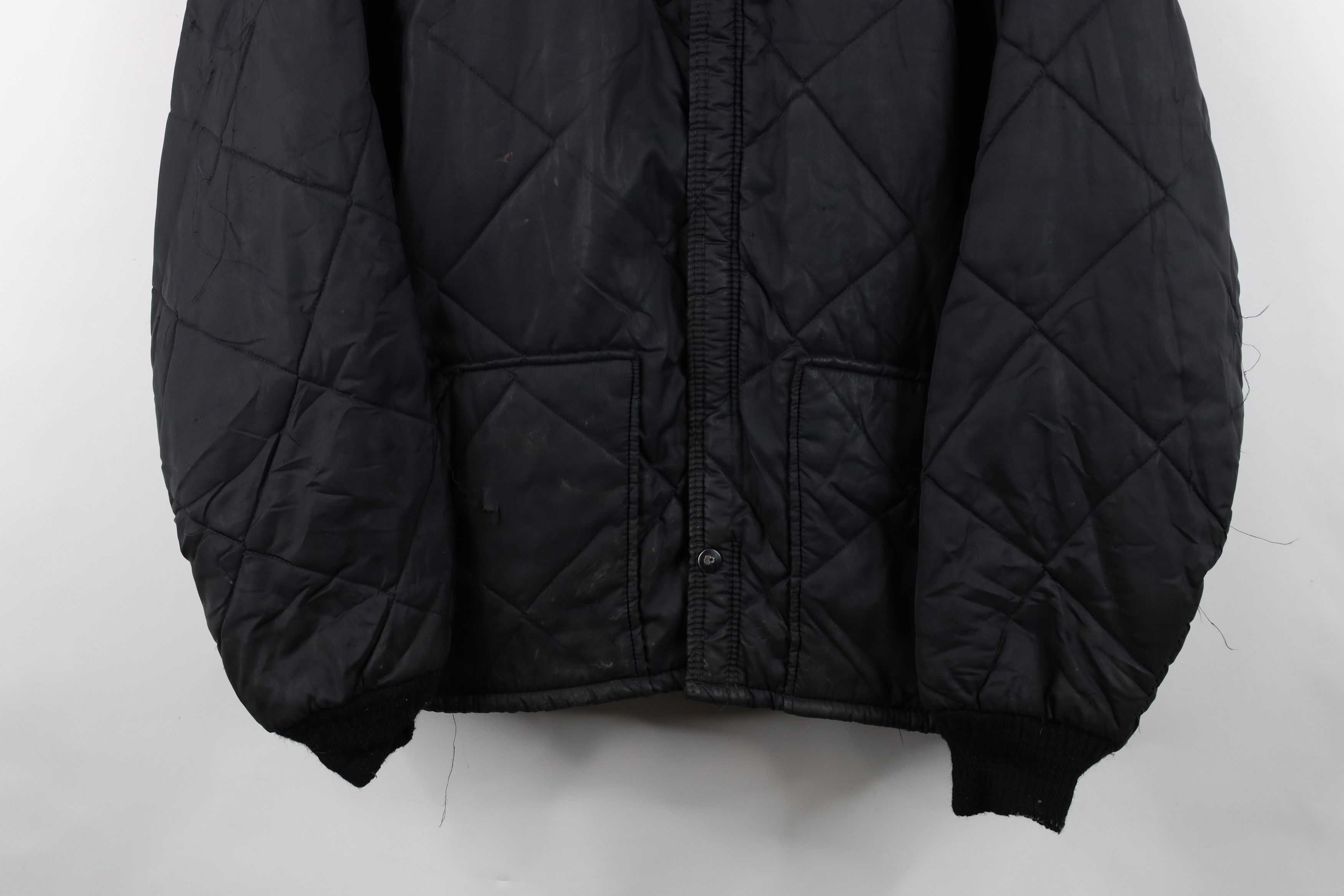 Vintage Vintage 70s Streetwear Mechanic Workwear Jacket Black Size US XXL / EU 58 / 5 - 3 Thumbnail