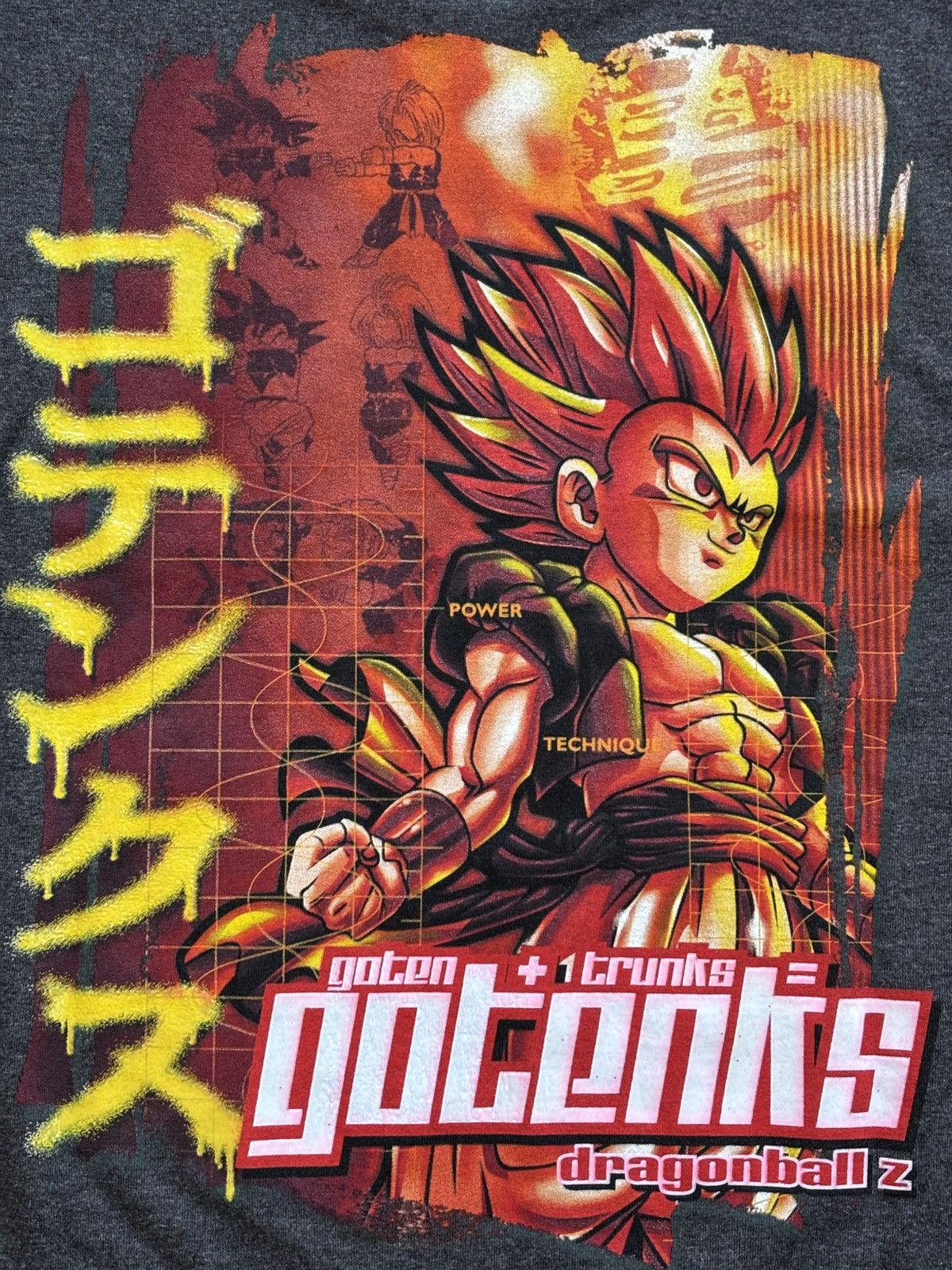 Anime 2003 vintage Dragon ball DBZ gotenks fusion anime cartoon Size US M / EU 48-50 / 2 - 2 Thumbnail