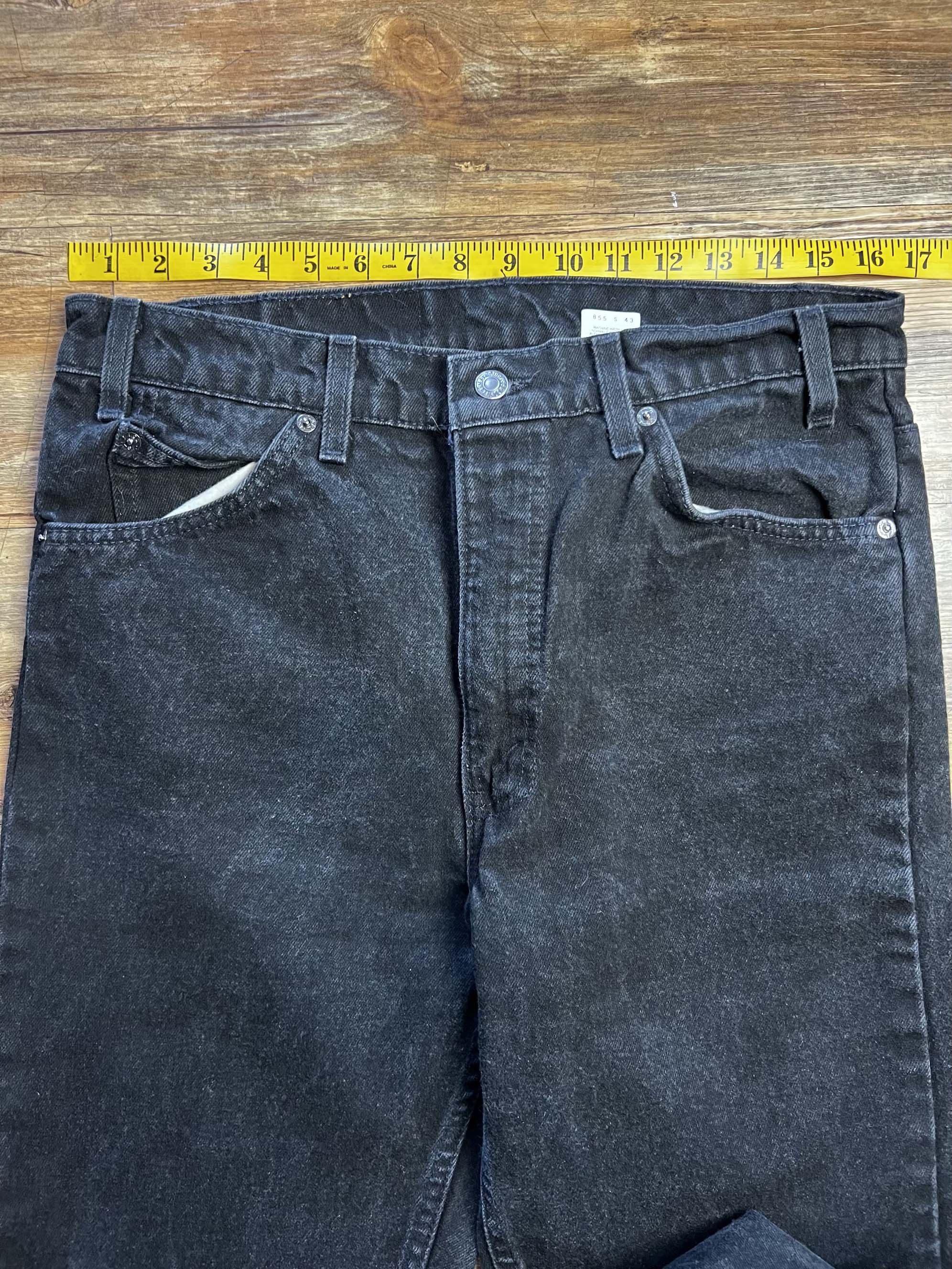 Levi's Vintage Clothing Vintage 1980's-1990's Levi's 505 Black Orange Tab Jeans Size US 34 / EU 50 - 5 Thumbnail
