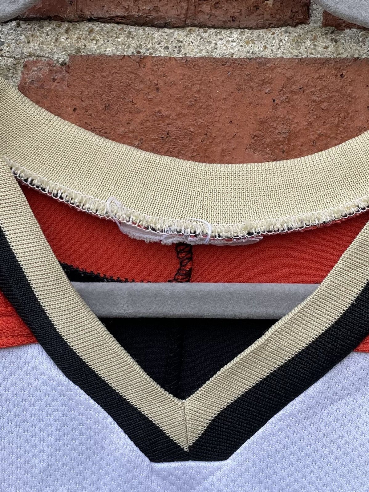 rare K1 Anaheim Ducks #7 Logan Fessenden Sewn Hockey Jersey