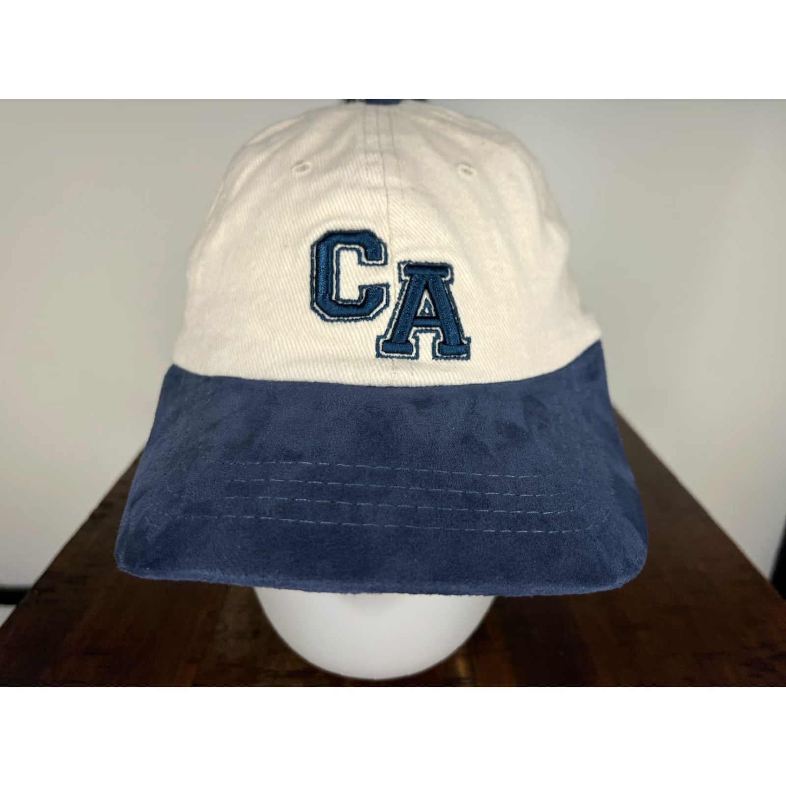 Vintage Rubi Hat California Strap Back Adult One Size Ivory Blue Polyester Skate Size ONE SIZE - 3 Thumbnail