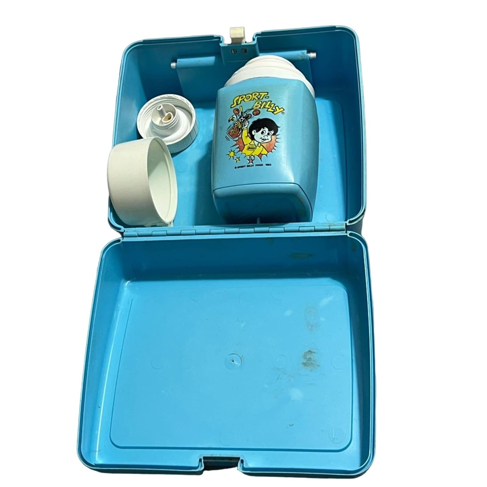 Vintage Vintage Sport Billy Plastic Lunch Box w/ Thermos - 1982 Peyo Size ONE SIZE - 2 Thumbnail