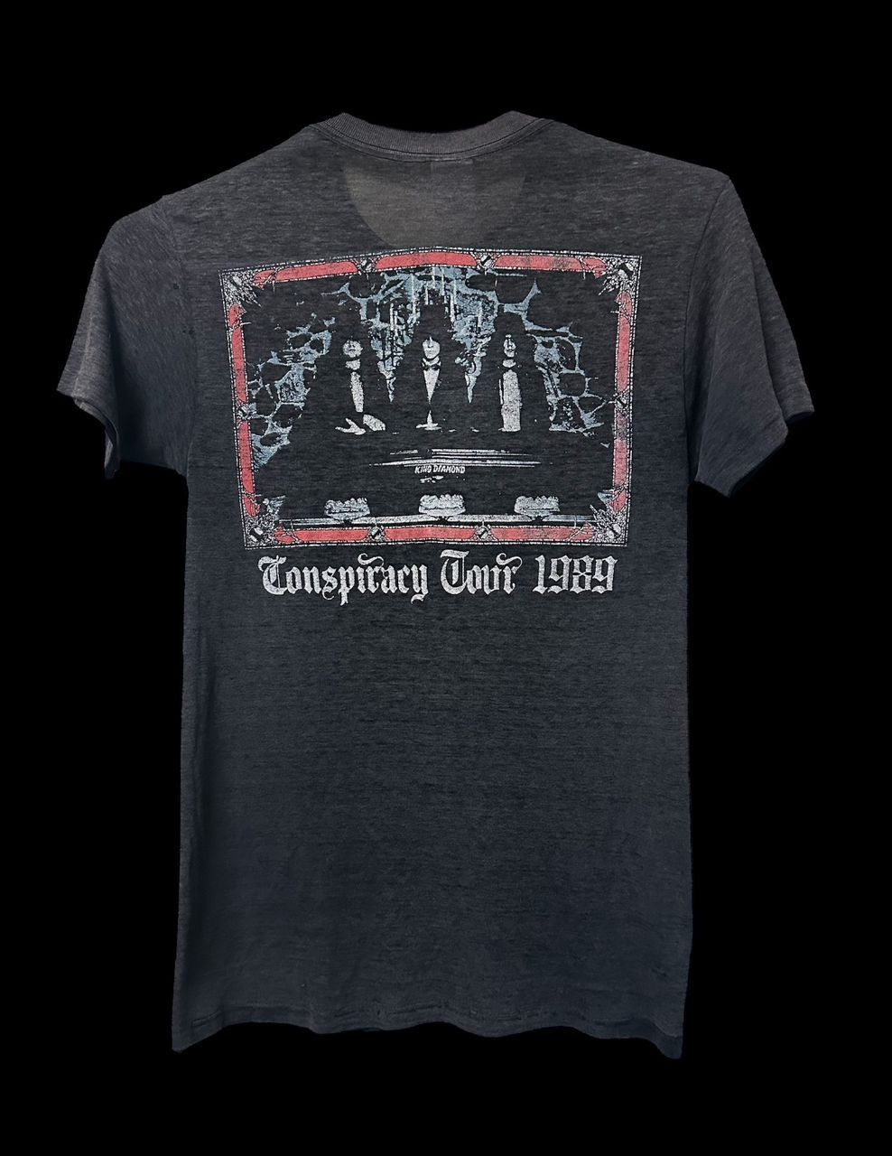 Band Tees × Vintage Vintage King Diamond 1989 Conspiracy Tour T-shirt Size US M / EU 48-50 / 2 - 2 Thumbnail
