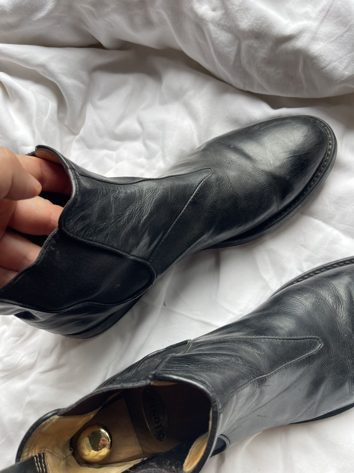 Officine Creative Oficine Creative black chelsea Leather Boots Guidi style Size US 10 / EU 43 - 10 Thumbnail