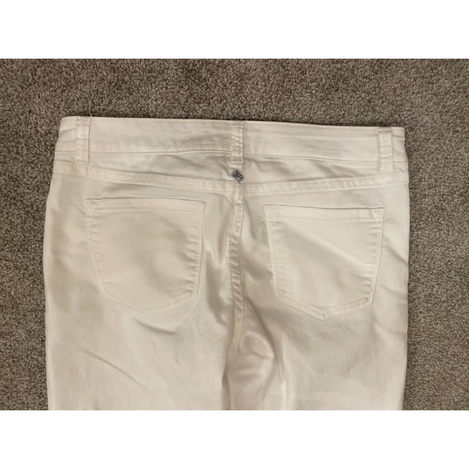 Prana Prana 5 Pocket Straight Leg White Jeans, 4 Size 27" / US 4 / IT 40 - 6 Thumbnail