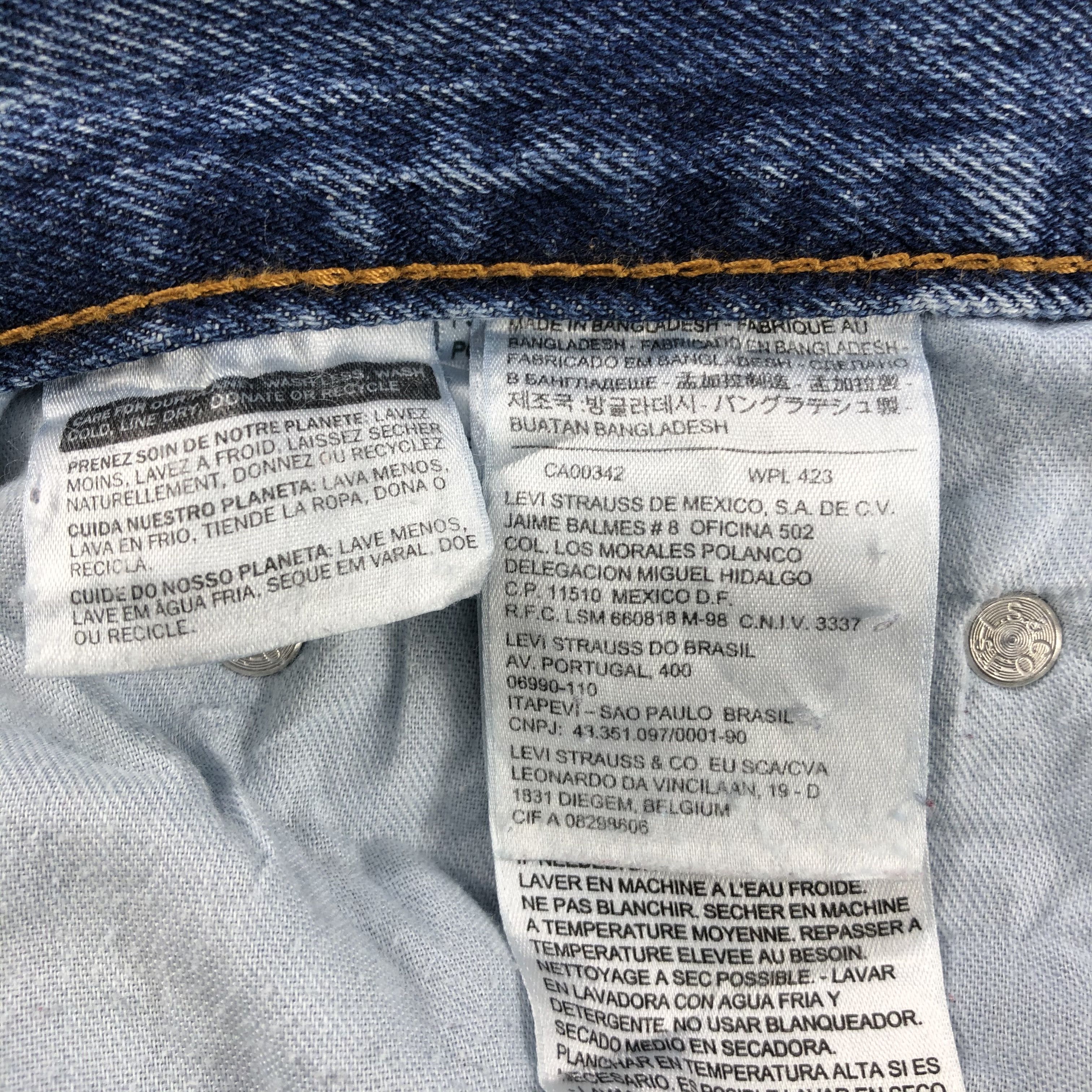 Levi's Vintage Blue Wash Levis 550 Jeans-J2210 Size US 42 / EU 58 - 10 Thumbnail