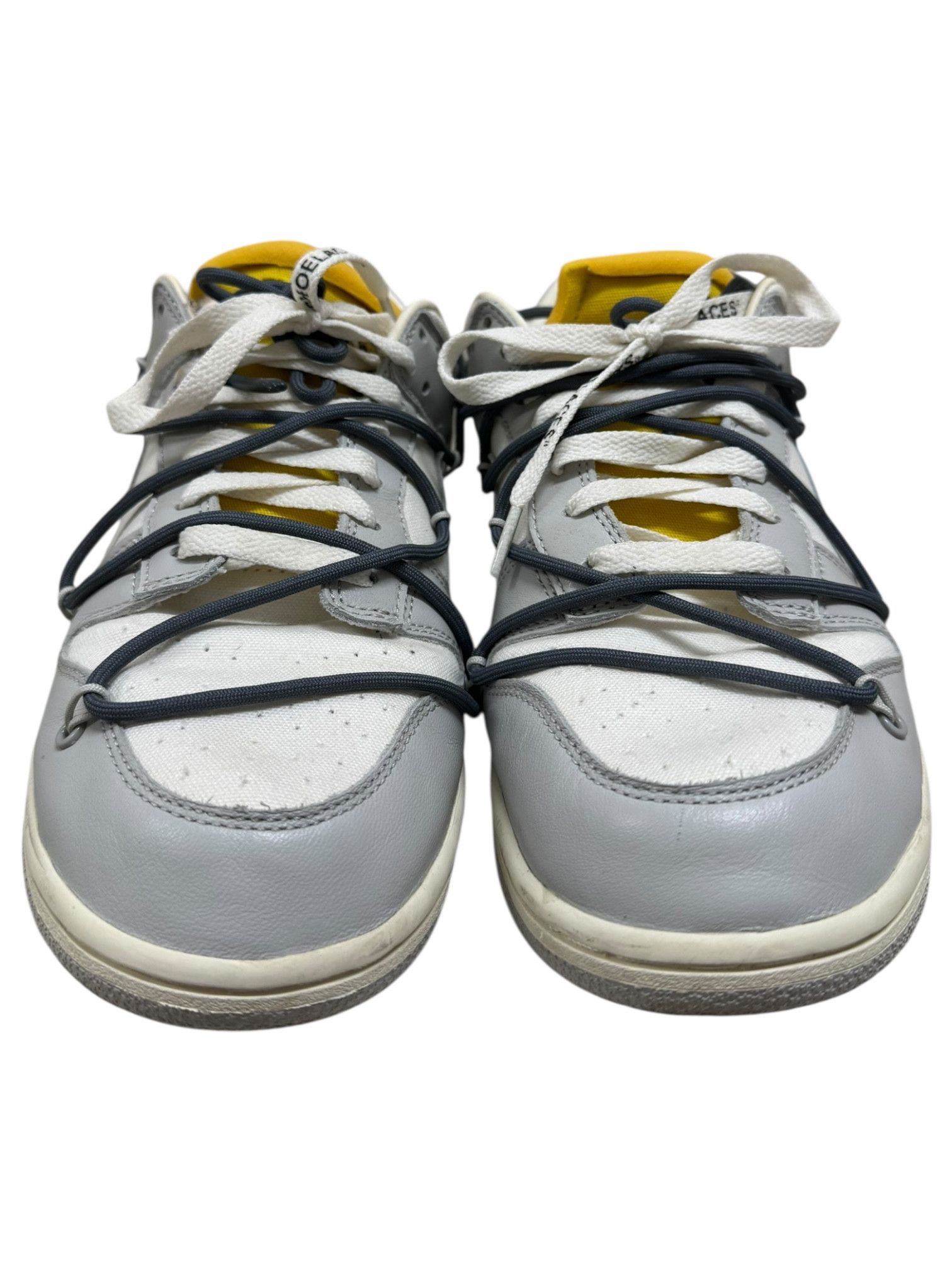 Nike × Off-White Nike Off-White Grey, White & Yellow Dunk 41 of 50 Mens 10 Size US 10 / EU 43 - 2 Thumbnail