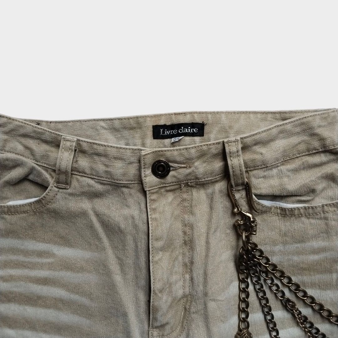 If Six Was Nine × Japanese Brand Livre Claire whisker effect flared jean Size US 28 / EU 44 - 5 Thumbnail