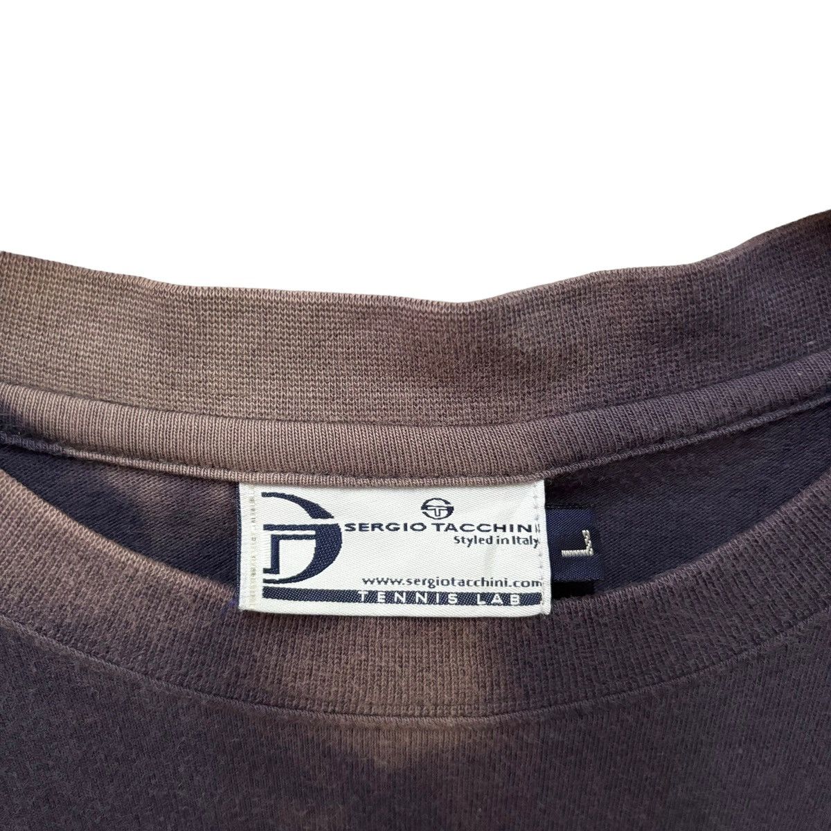 Sergio Tacchini Vintage Sergio Tacchini Disstress Tshirt Size US L / EU 52-54 / 3 - 6 Thumbnail