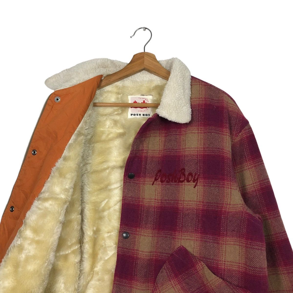 Hysteric Glamour 🔥VINTAGE CHORE WOOL WORKER JACKET POSHBOY BIG LOGO TARTAN Size US L / EU 52-54 / 3 - 14 Thumbnail