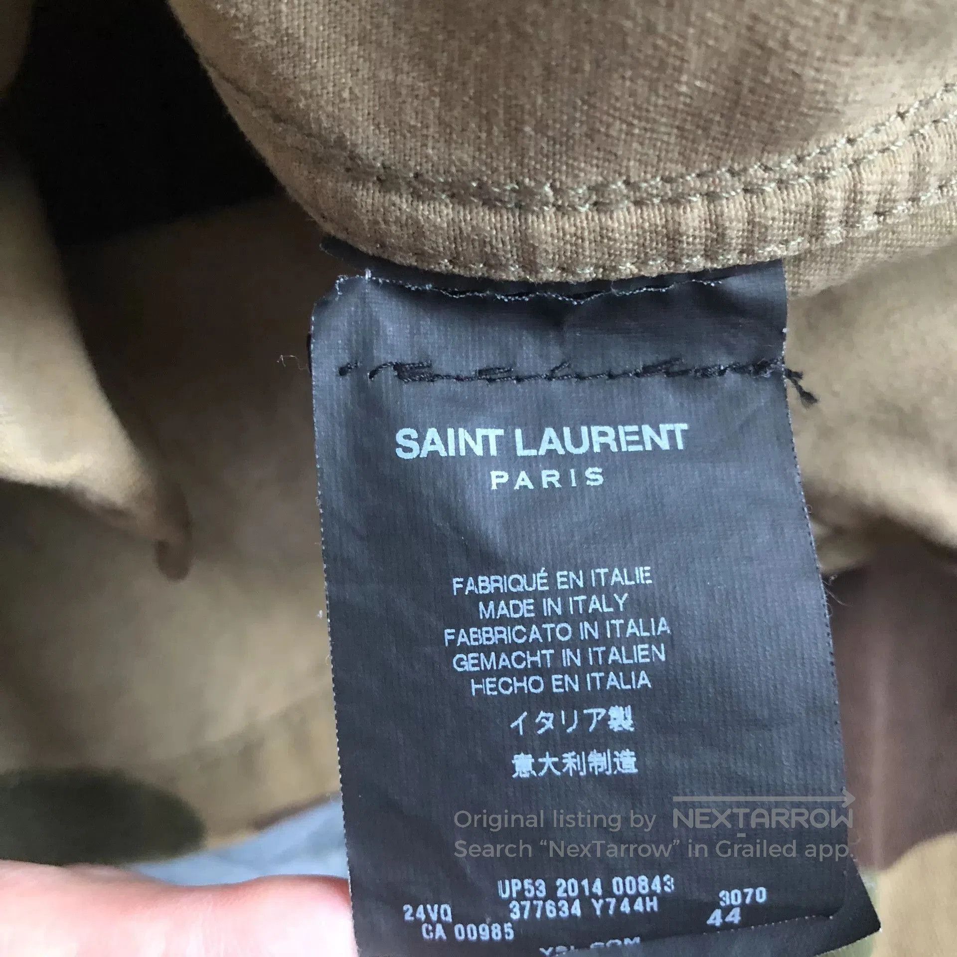 Saint Laurent Paris Saint Laurent SLP 15SS Camo Jacket. Size US S / EU 44-46 / 1 - 7 Thumbnail