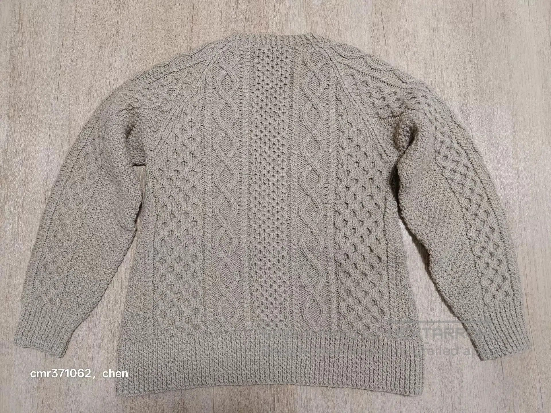 Visvim Beige Cable Knit Sweater Size L. Size US L / EU 52-54 / 3 - 6 Thumbnail