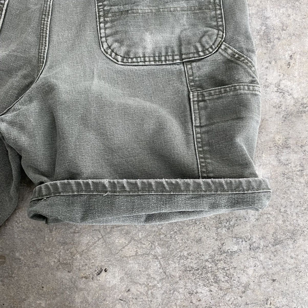 Carhartt VTG Carhartt Faded Moss Green Carpenter Baggy Shorts Jorts Size US 34 / EU 50 - 6 Thumbnail
