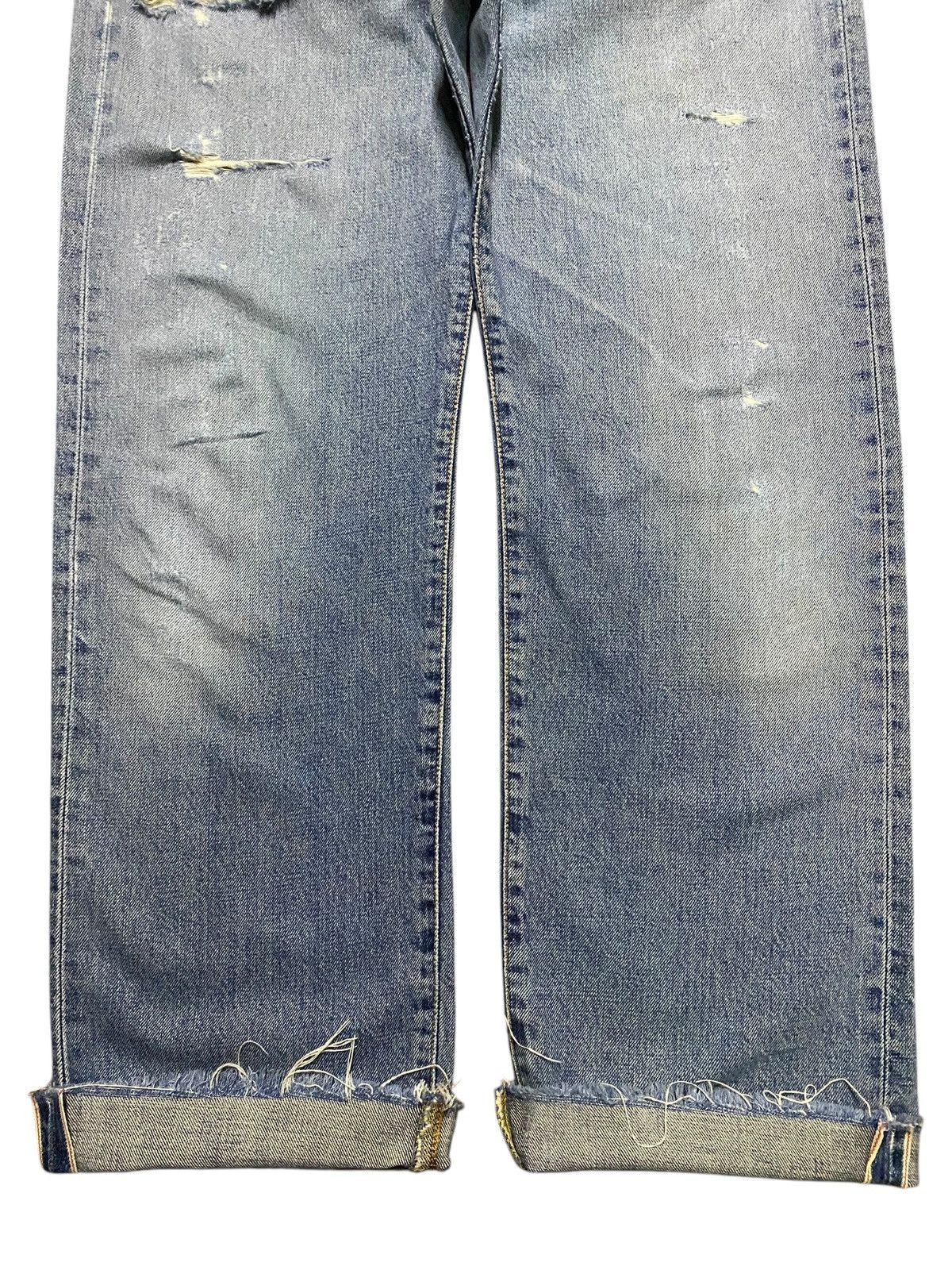 Edwin Japan Edwin Selvedge 505xx Light Wash Distressed Baggy Jeans Size US 33 - 5 Thumbnail