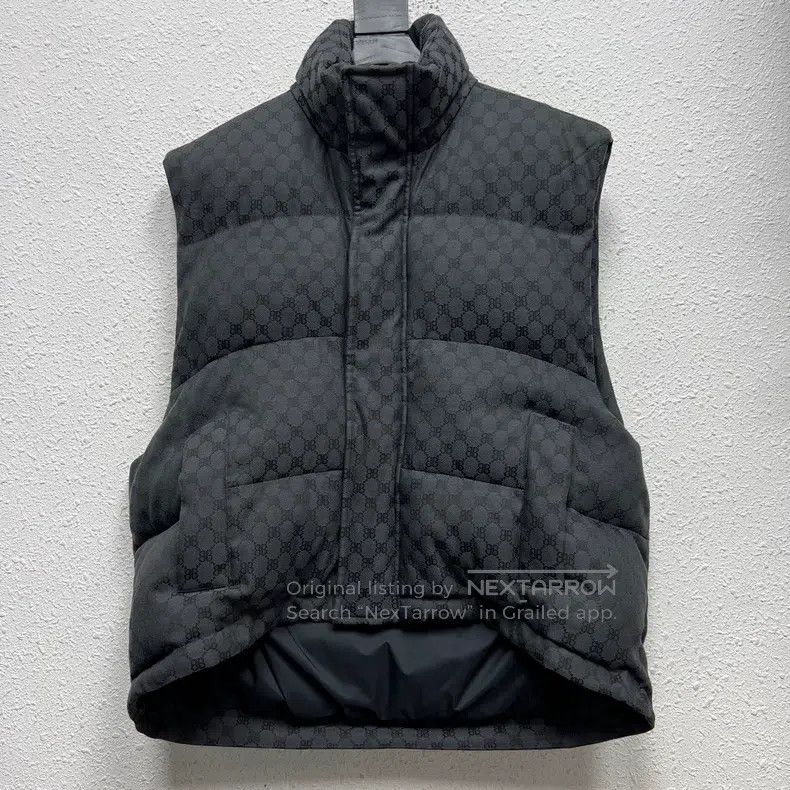 Balenciaga Balenciaga Monogrammed all-over print down vest, black Size XS / US 0-2 / IT 36-38 - 1 Thumbnail