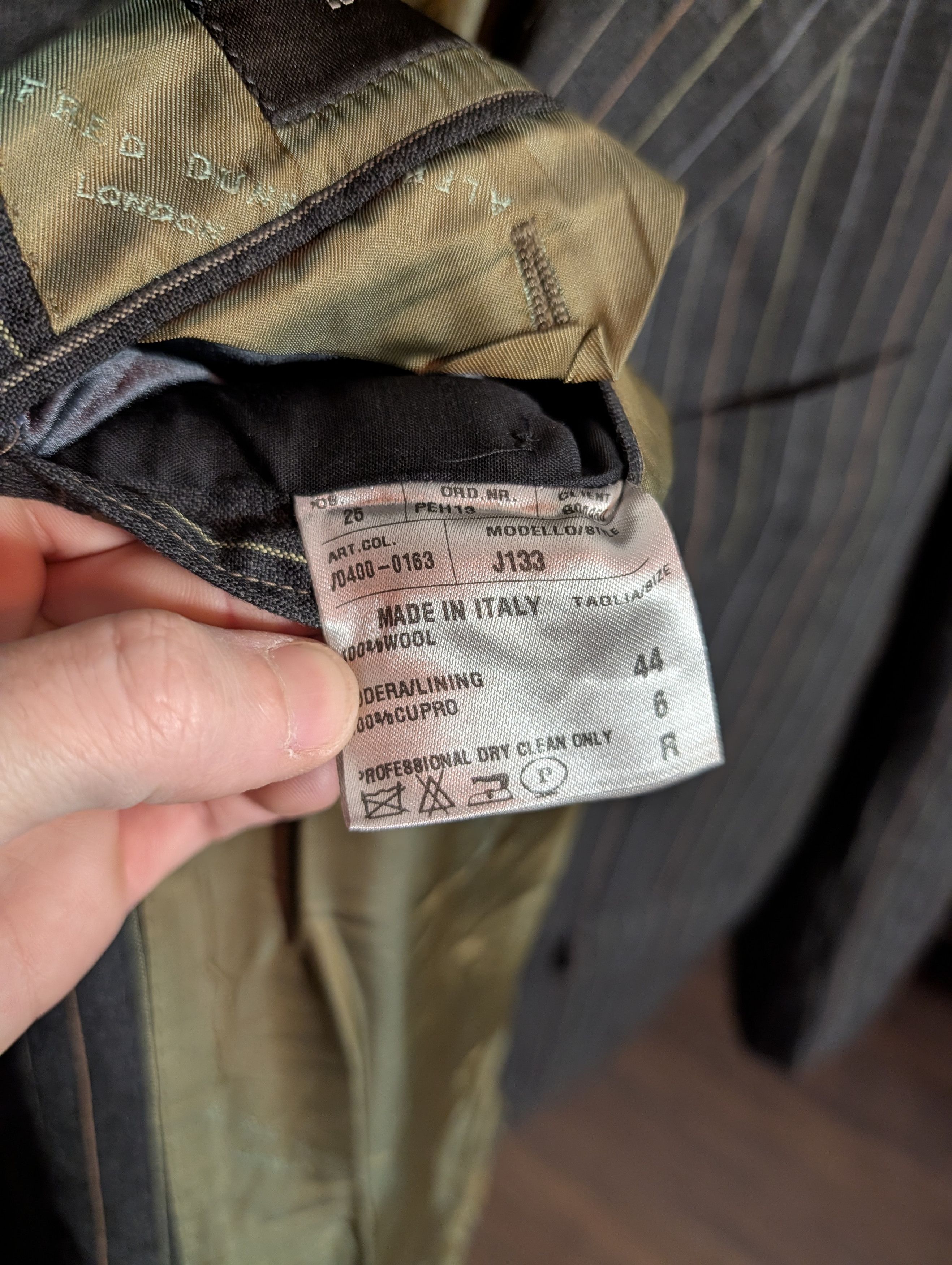 Alfred Dunhill Multicolor pinstriped RRP $2200 Italian sport coat 44R Size 44R - 14 Thumbnail