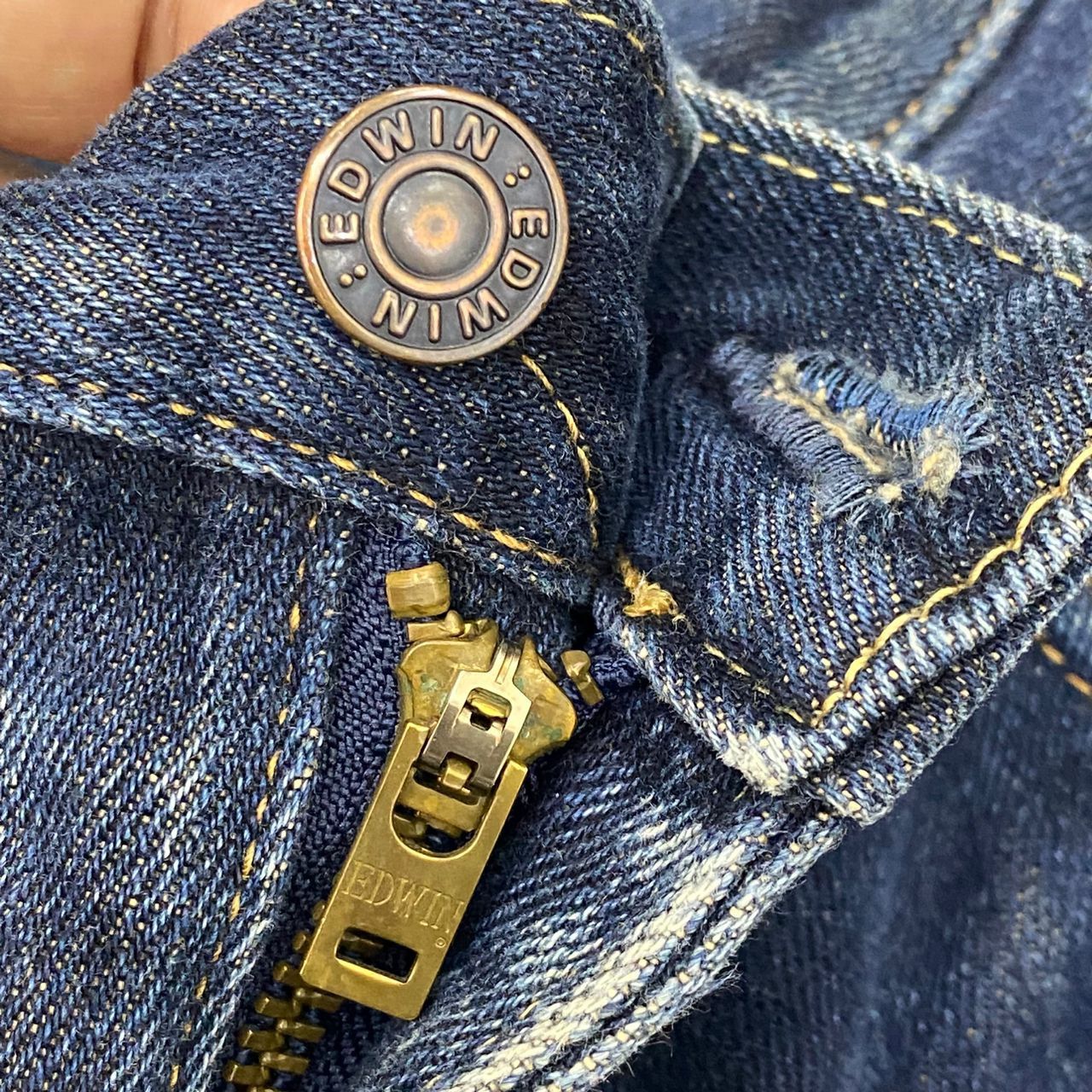 If Six Was Nine 💥Best Offer💥Vintage Edwin 503 Distressed Denim Size US 35 - 16 Thumbnail