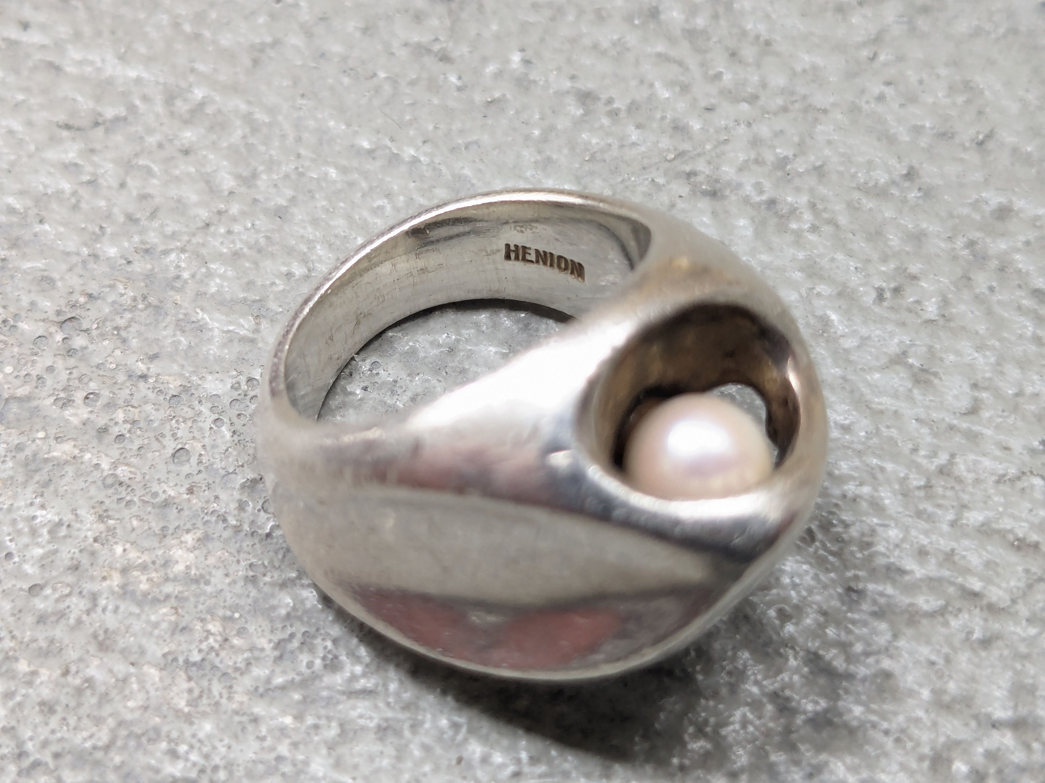 Jewelry Vintage Sterling Silver Ring Size 5.25 Henion Biomorphic Size ONE SIZE - 16 Thumbnail