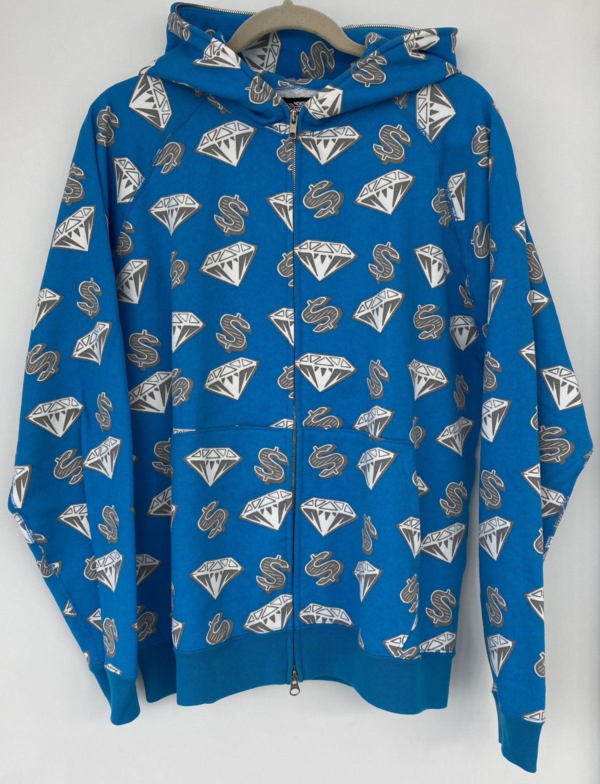 image of Billionaire Boys Club x Icecream Og 2006 Bbc/ice Cream Blue Diamond & Dollar Fullzip (Size Medium)