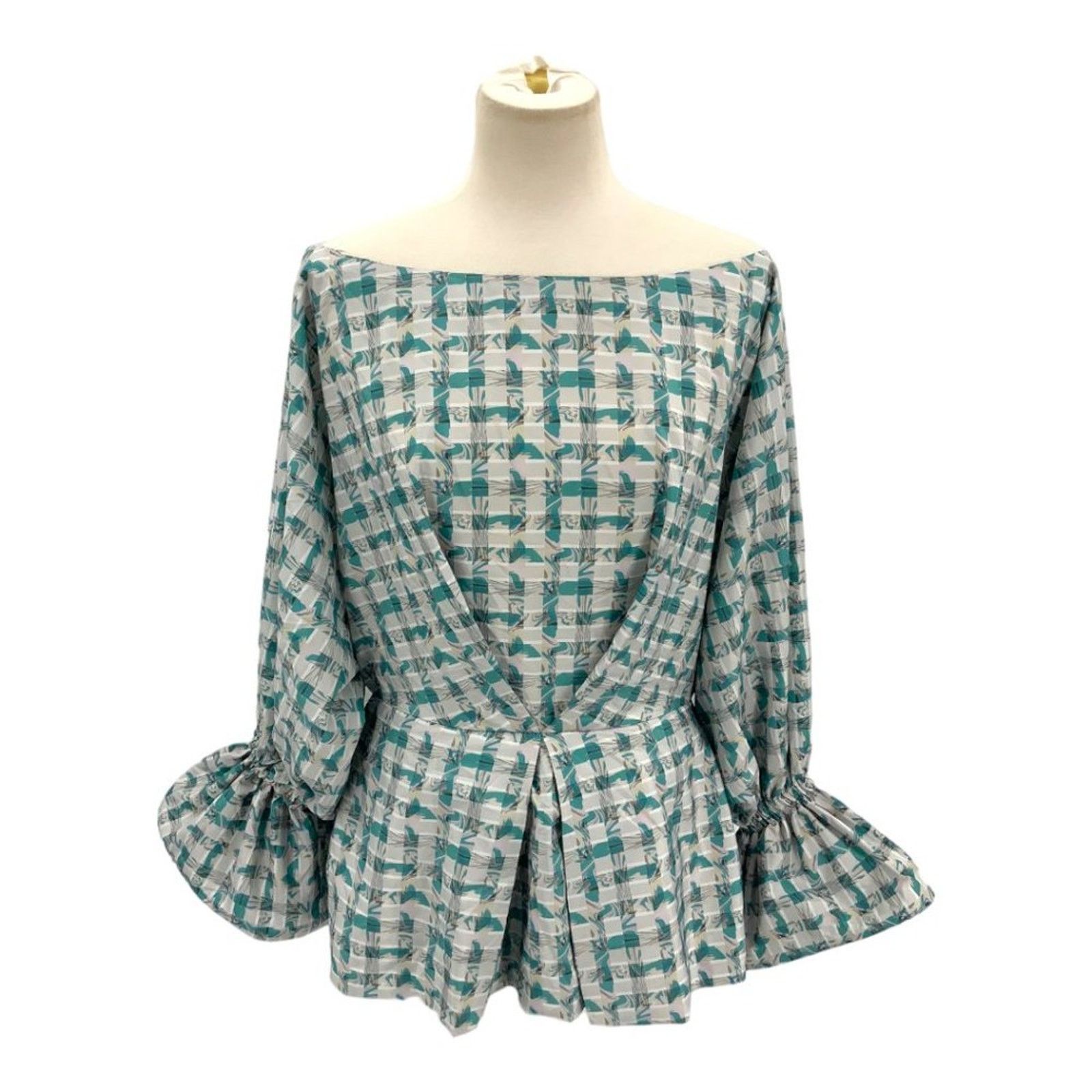 Other Kimberly Goldson Sola Blouse Blue Medium NWOT $348 MSRP Size M / US 6-8 / IT 42-44 - 3 Thumbnail
