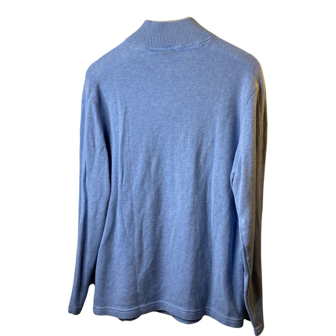 Tasso Elba Tasso Elba 1/4 Zip Blue Pullover Sweater Men's Size Large Size US L / EU 52-54 / 3 - 2 Thumbnail