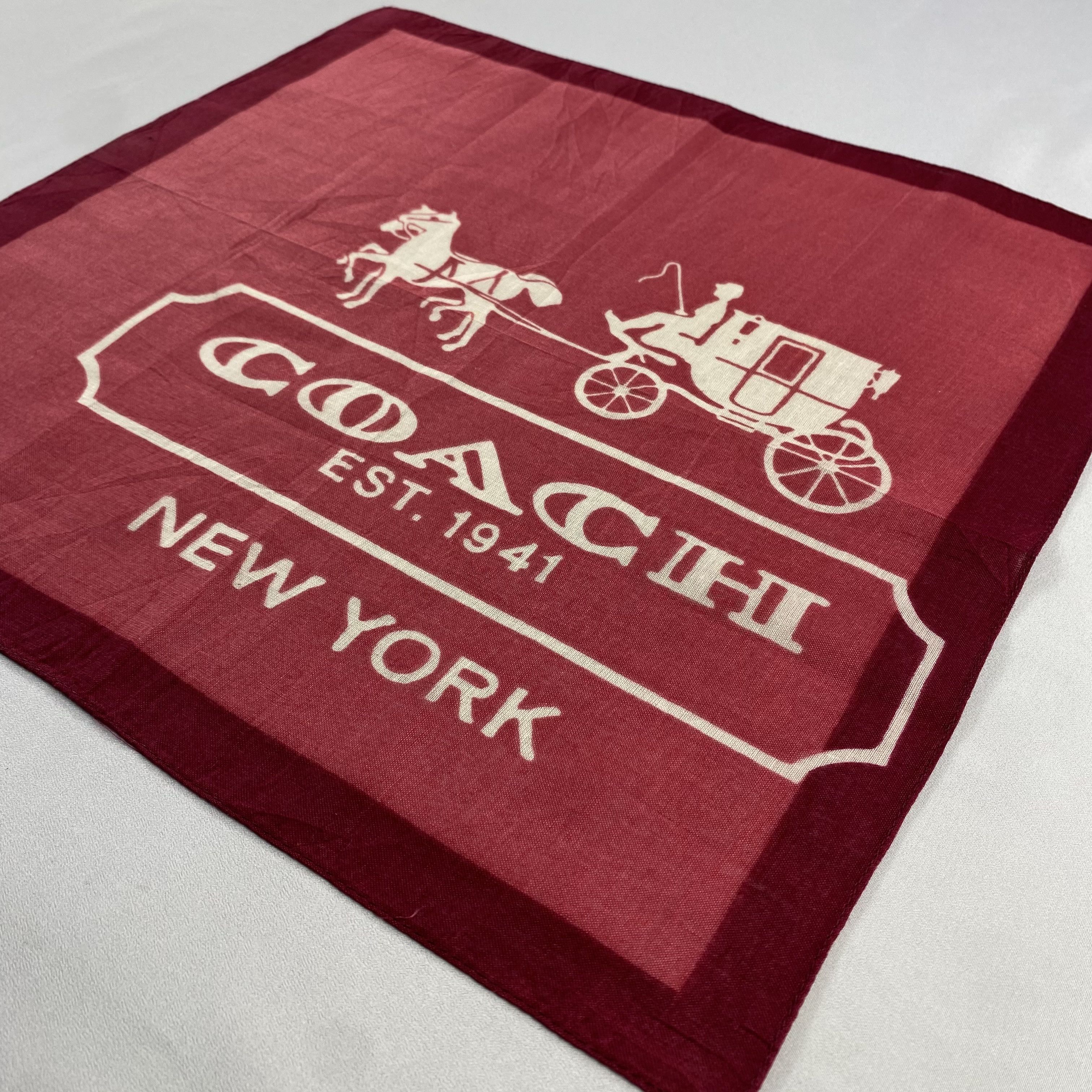 Coach × Vintage Coach Bandana/ Handkerchief / Neckerchief-P1046 Size ONE SIZE - 2 Thumbnail