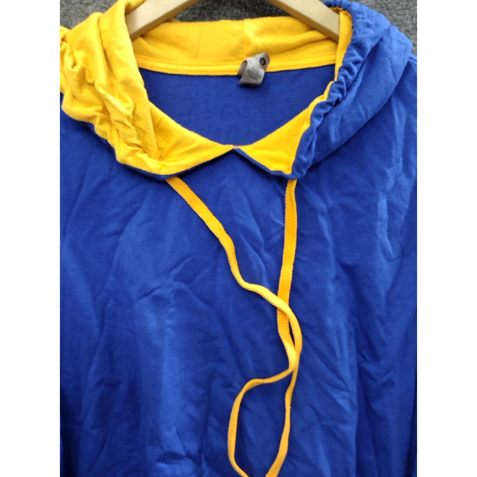 Next Level Next Level Hoodie Pullover 3XL Unisex Lightweight Blue/Yellow Kangaroo Pockets Hooded Blue Solid Mens Size US XXL / EU 58 / 5 - 3 Thumbnail